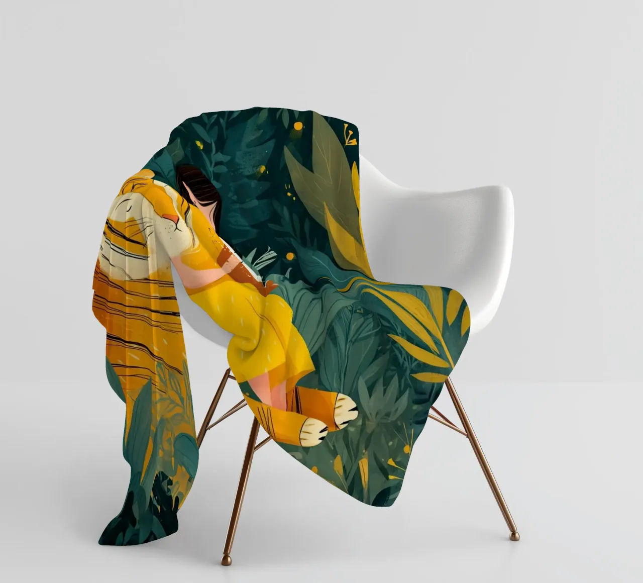 Jungle Storytime coperta in pile da Kiara