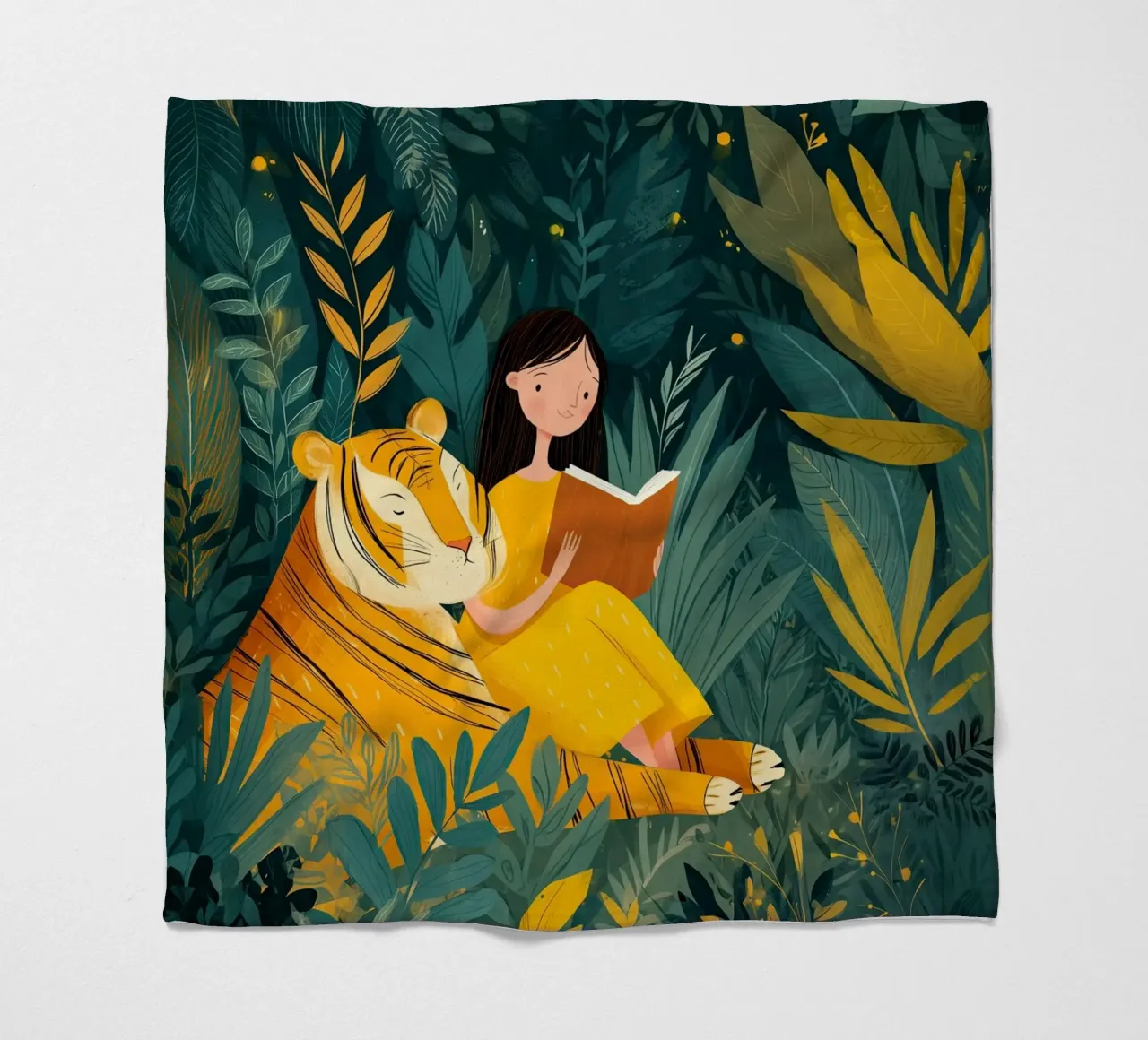 Jungle Storytime coperta in pile da Kiara