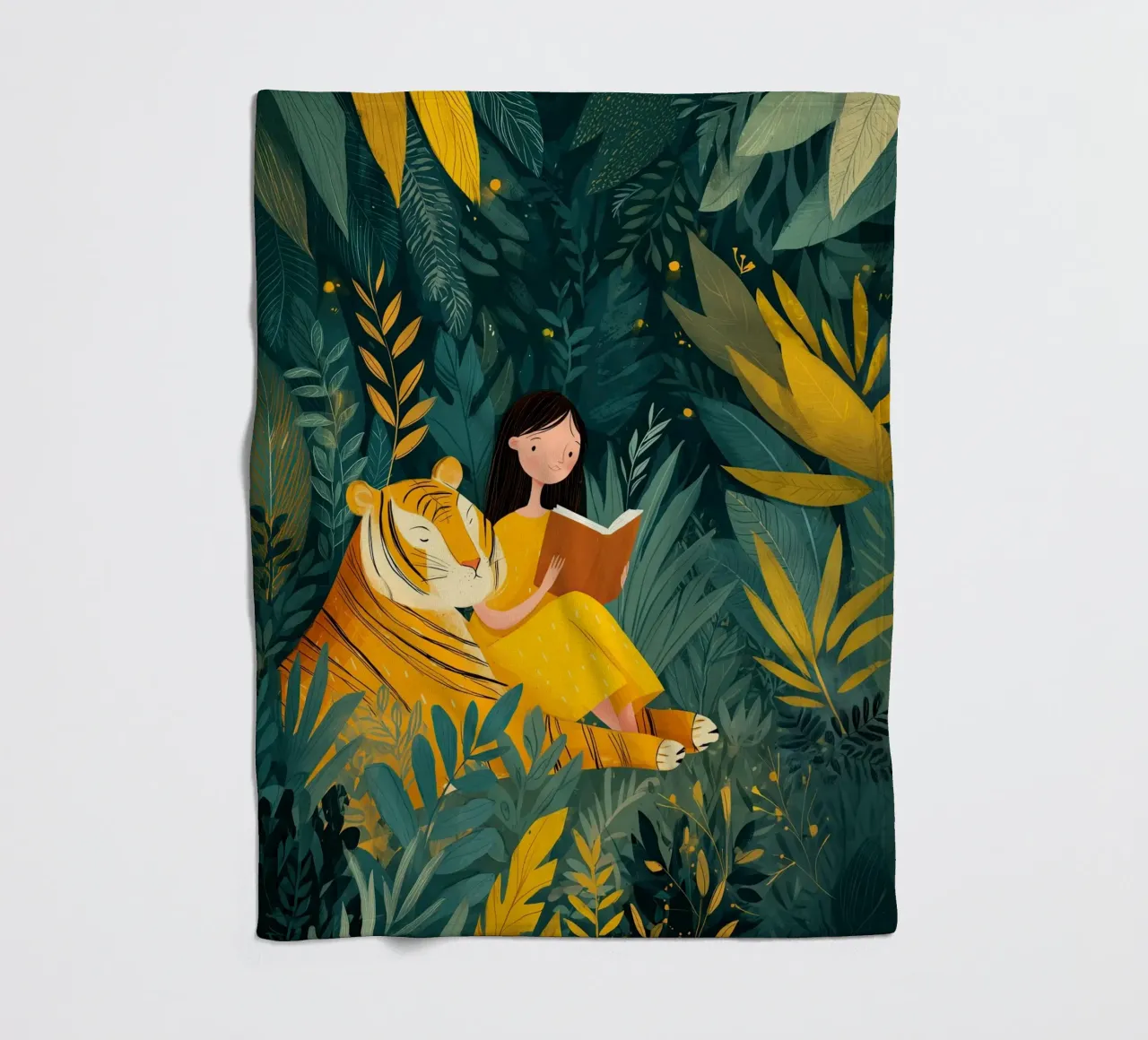 Jungle Storytime coperta in pile da Kiara