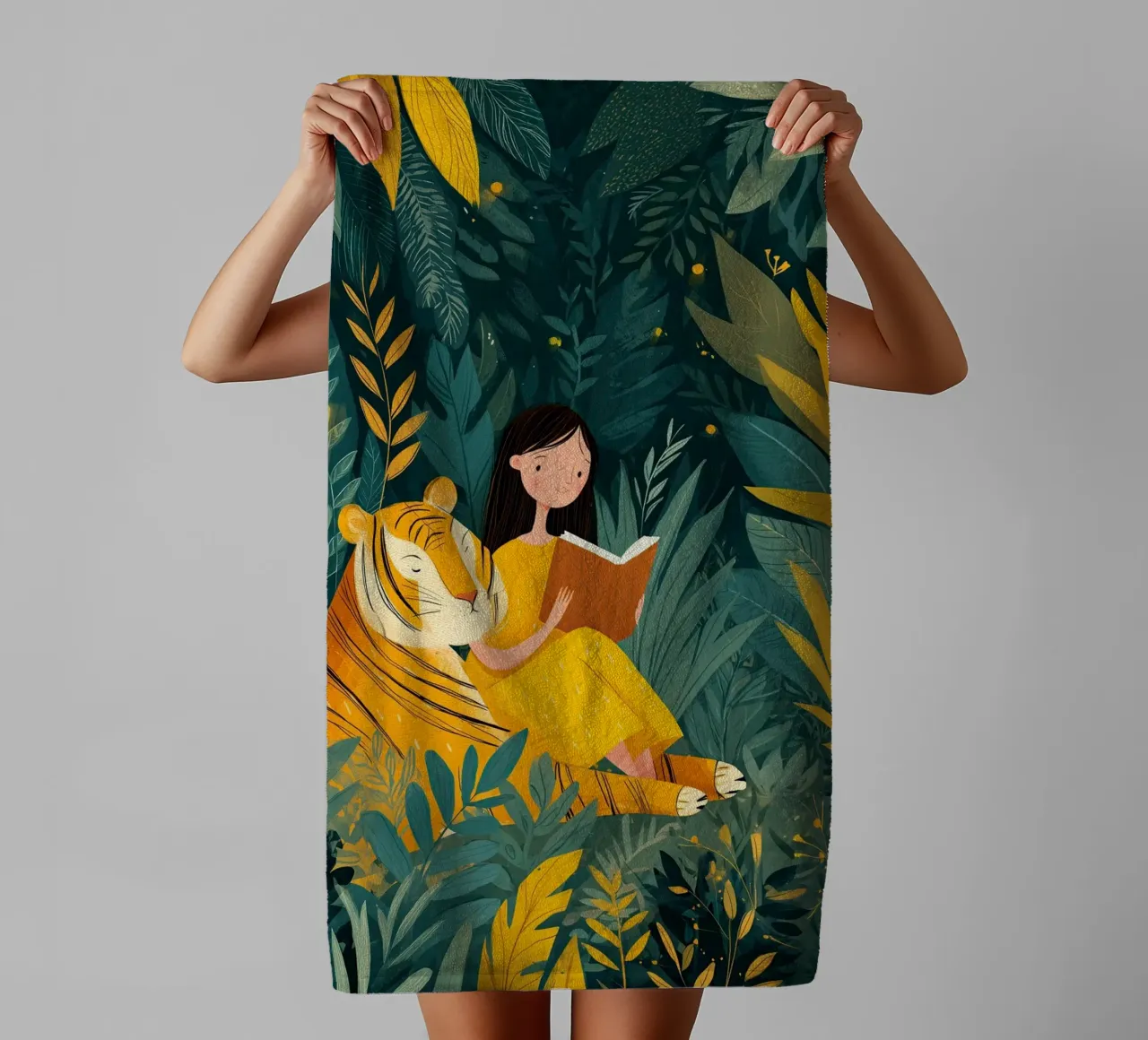 Jungle Storytime asciugamano da bagno da Kiara