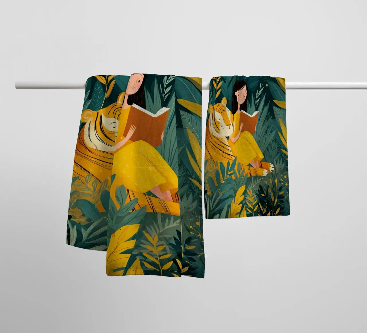 Jungle Storytime asciugamano da bagno da Kiara