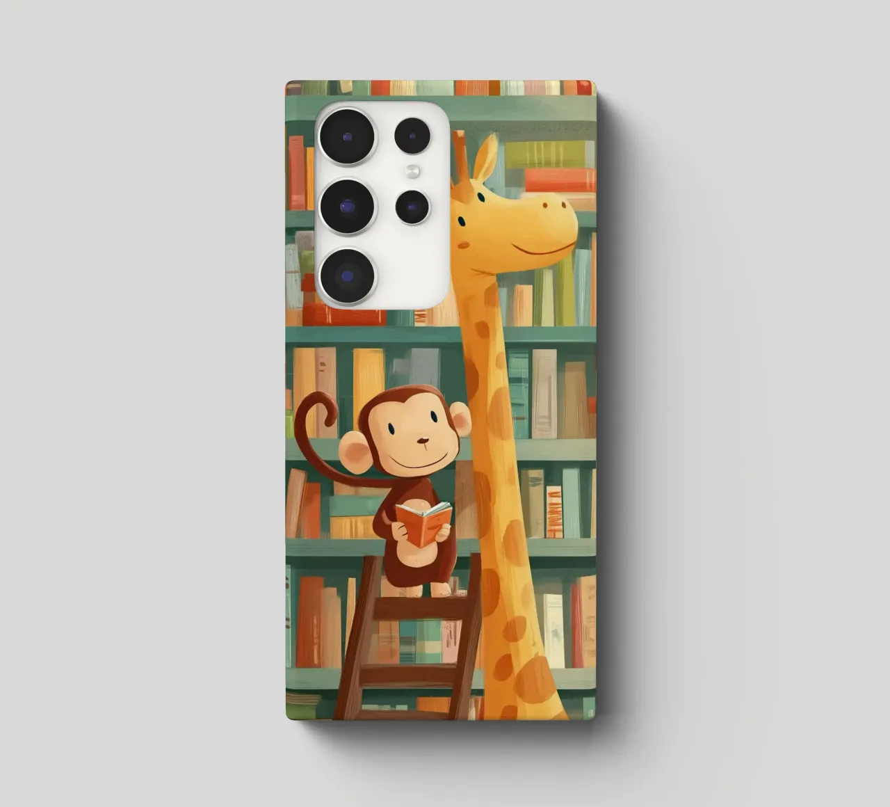 Monkey and Giraffe in the Library cover samsung da Kiara