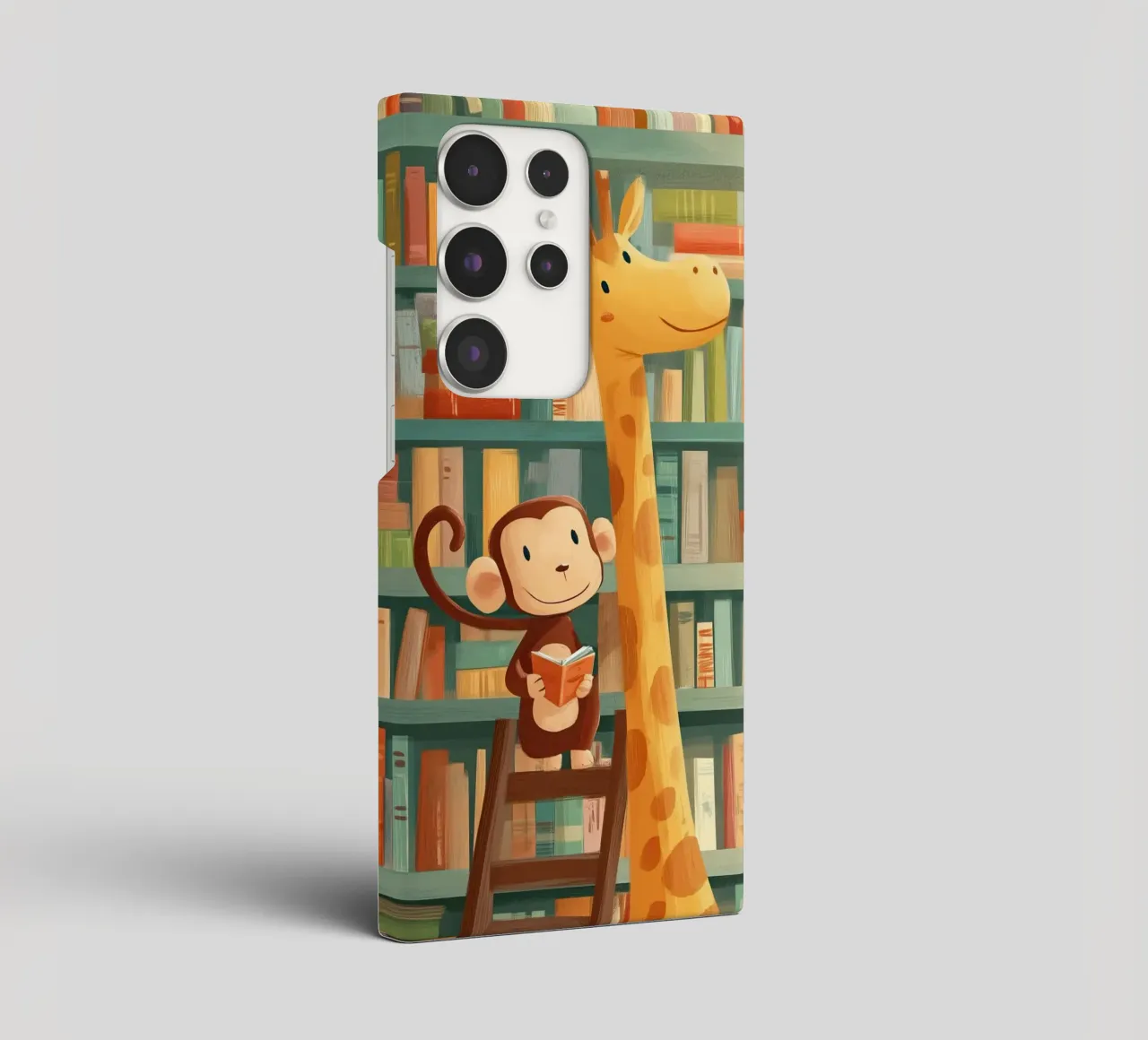 Monkey and Giraffe in the Library cover samsung da Kiara