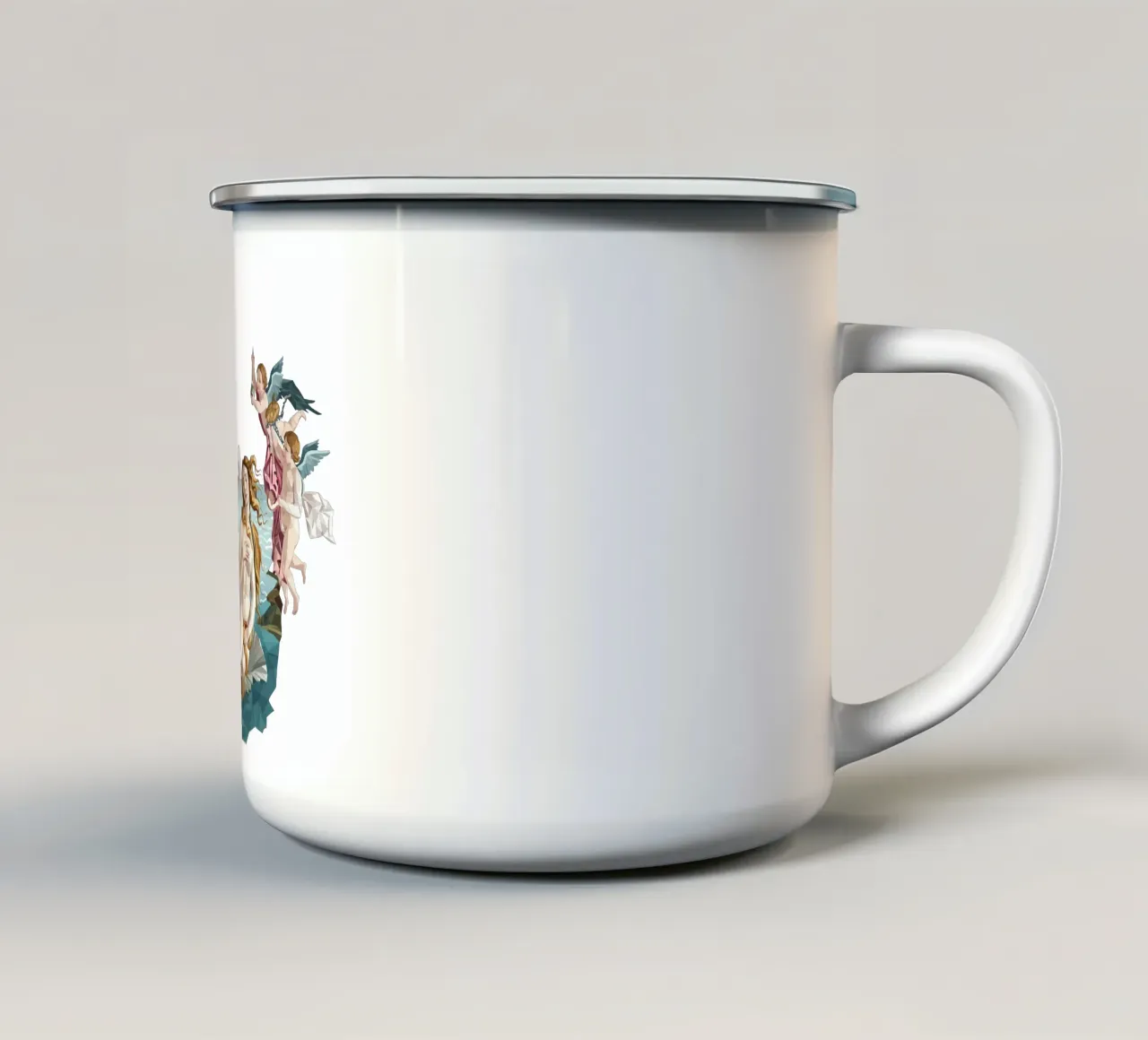 La nascita di Venere Lowpoly tazza in smalto da Low Profile