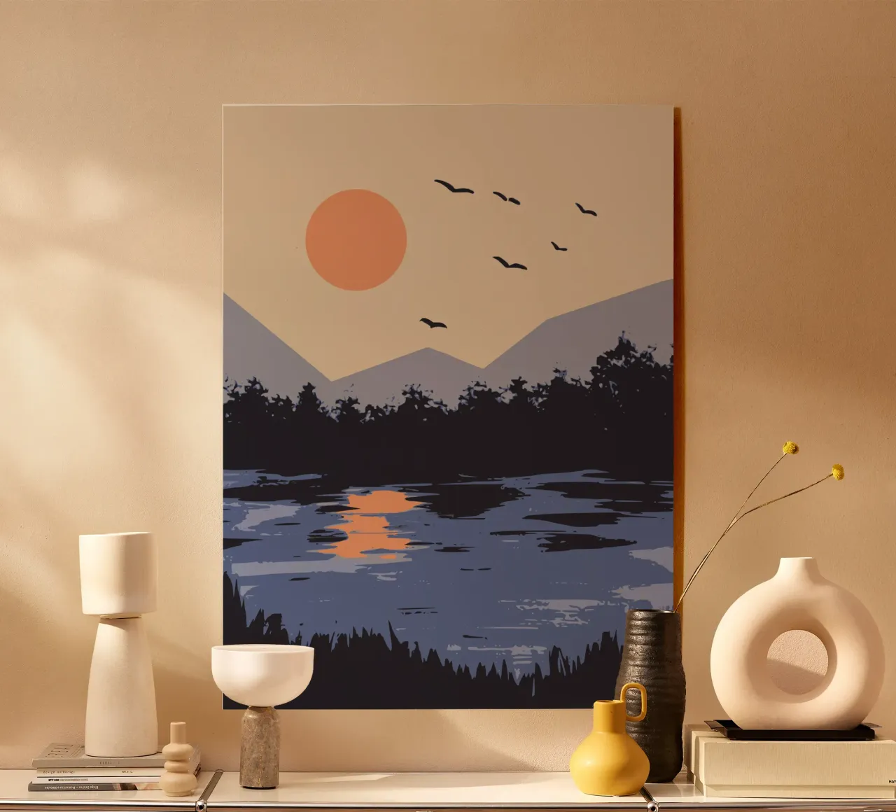 Sunset river plexiglass da Little Dean