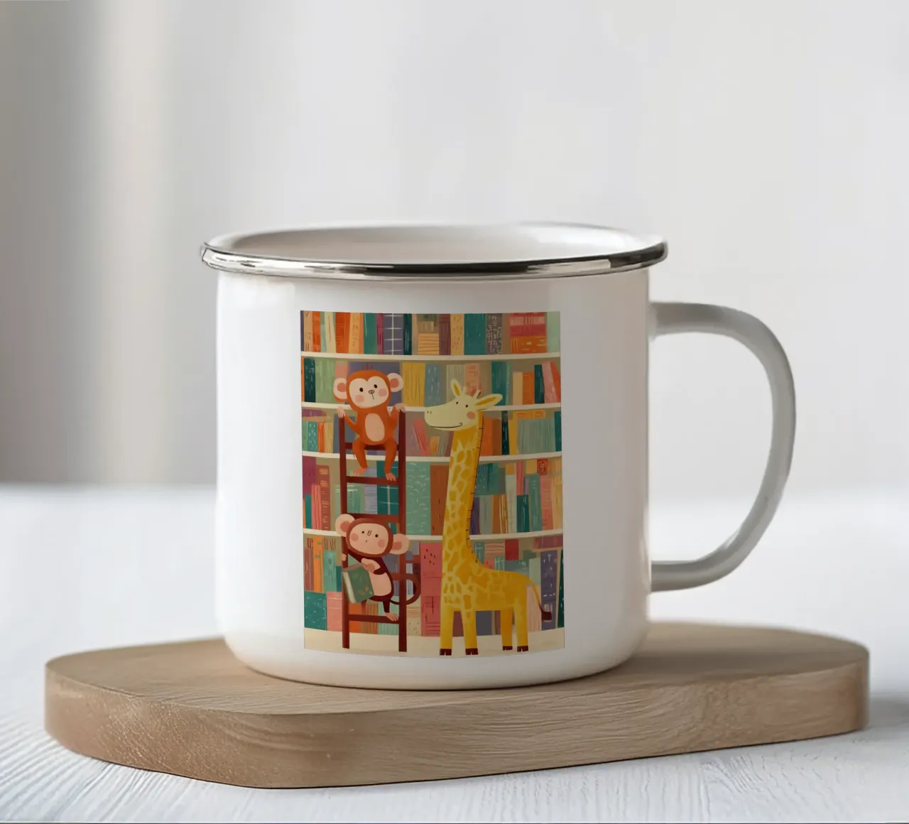 Tall Tales and Tiny Readers tazza in smalto da Kiara