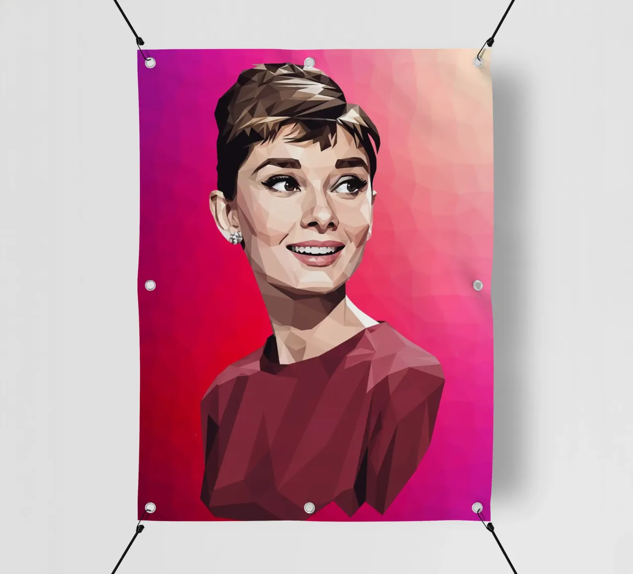 Audrey Hepburn Low poly telo in pvc da Low Profile