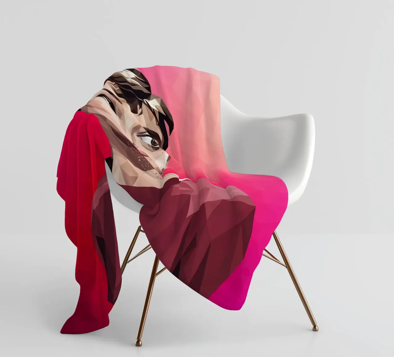 Audrey Hepburn Low poly coperta in pile da Low Profile