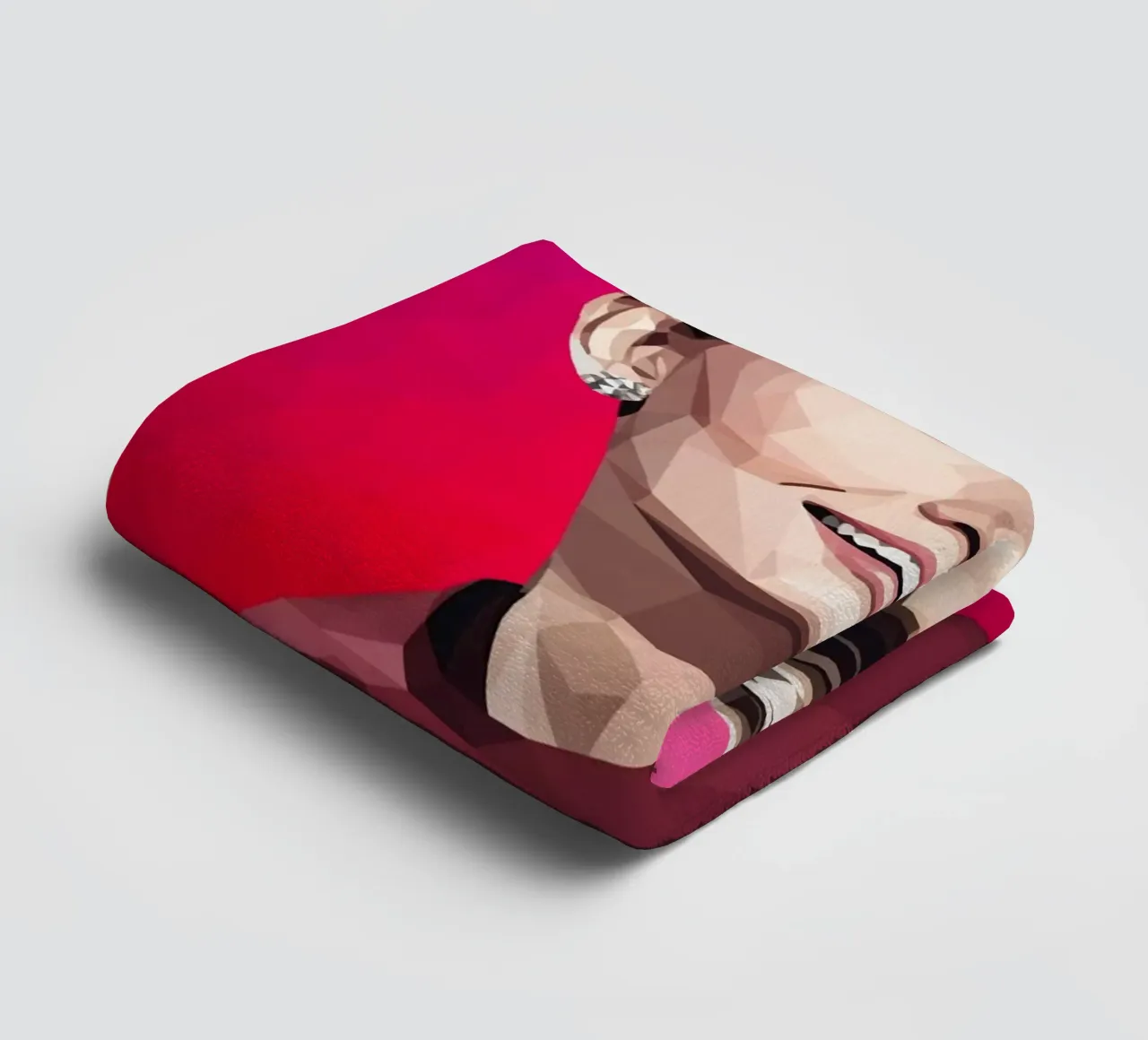 Audrey Hepburn Low poly asciugamano da bagno da Low Profile