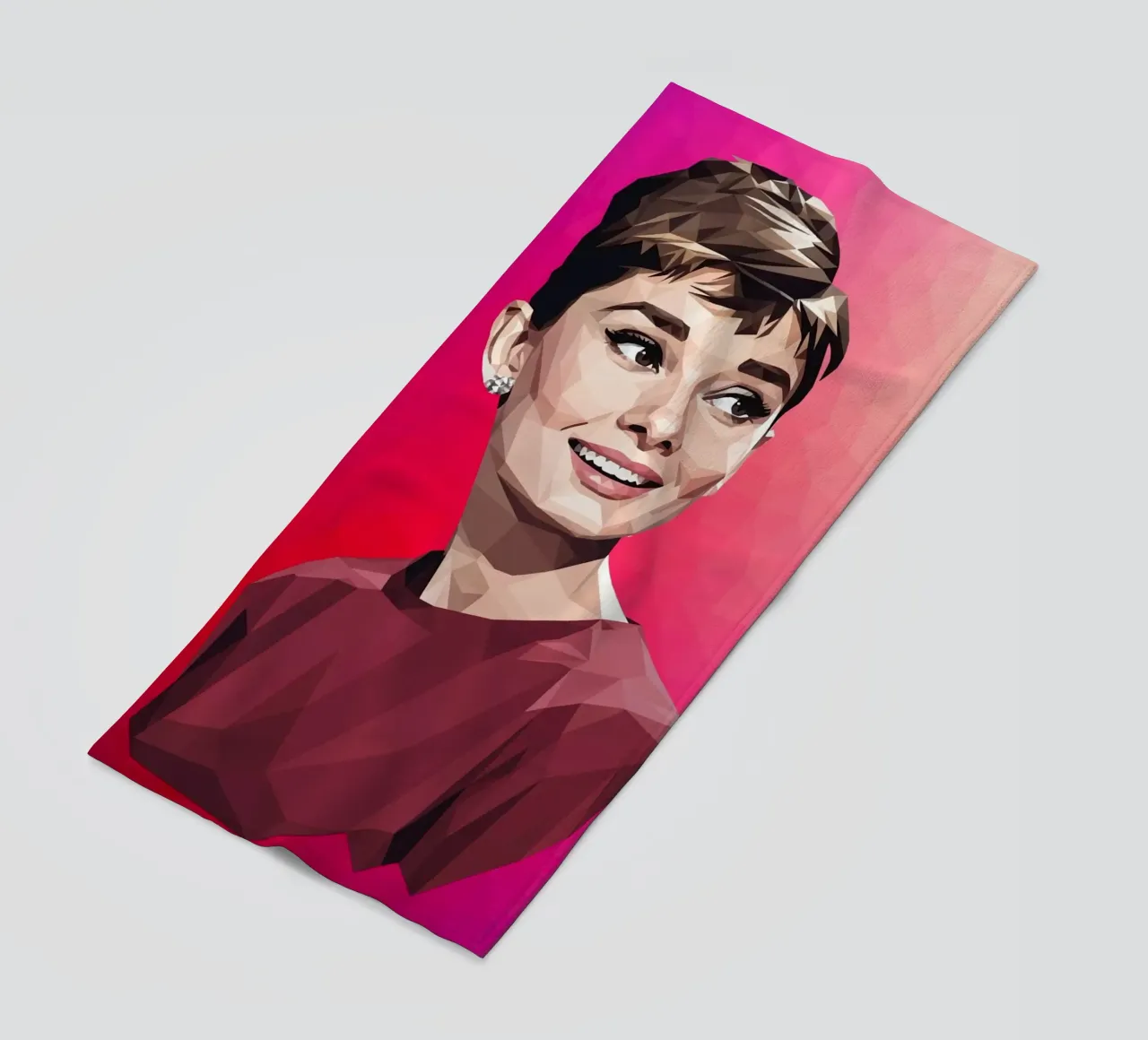 Audrey Hepburn Low poly telo mare da Low Profile
