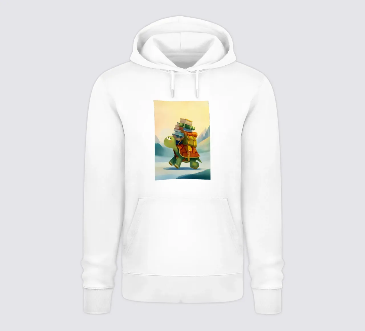 The Traveling Library Turtle felpa con cappuccio da Kiara