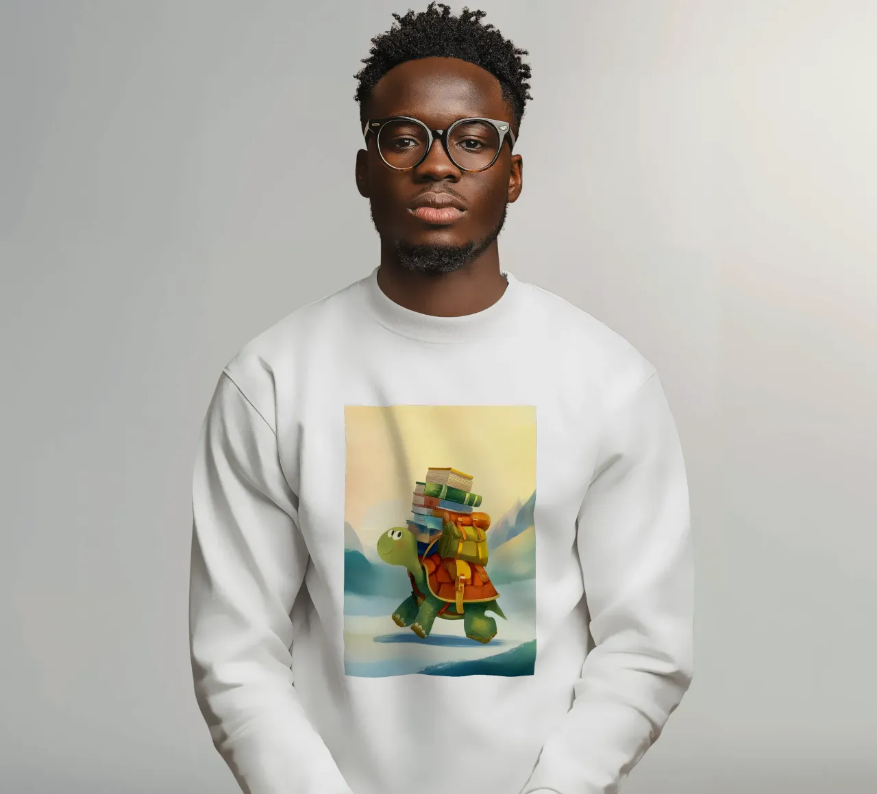 The Traveling Library Turtle felpa da Kiara