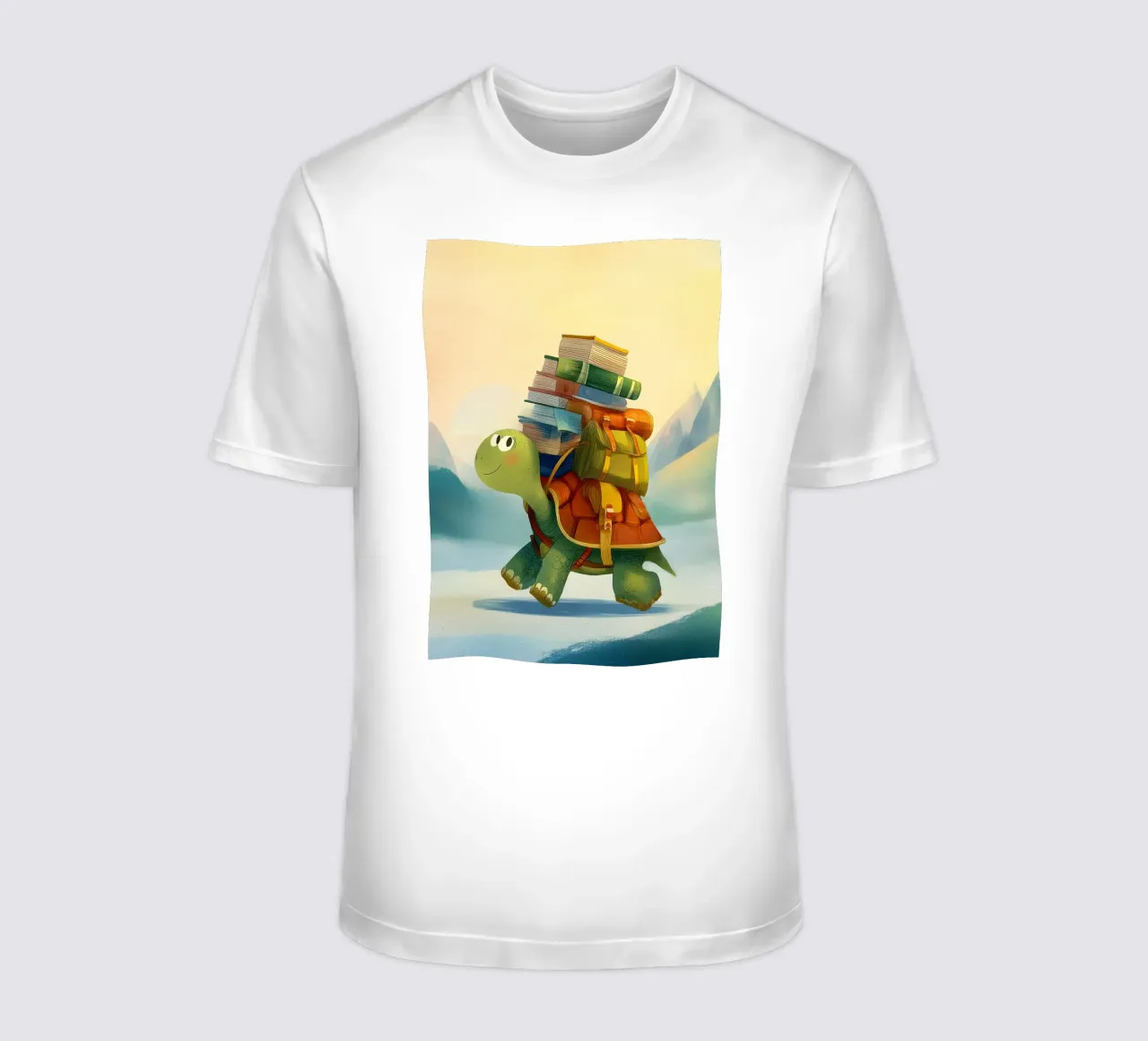 The Traveling Library Turtle t-shirt da Kiara