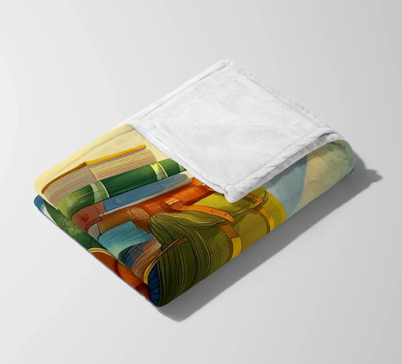 The Traveling Library Turtle coperta in pile da Kiara
