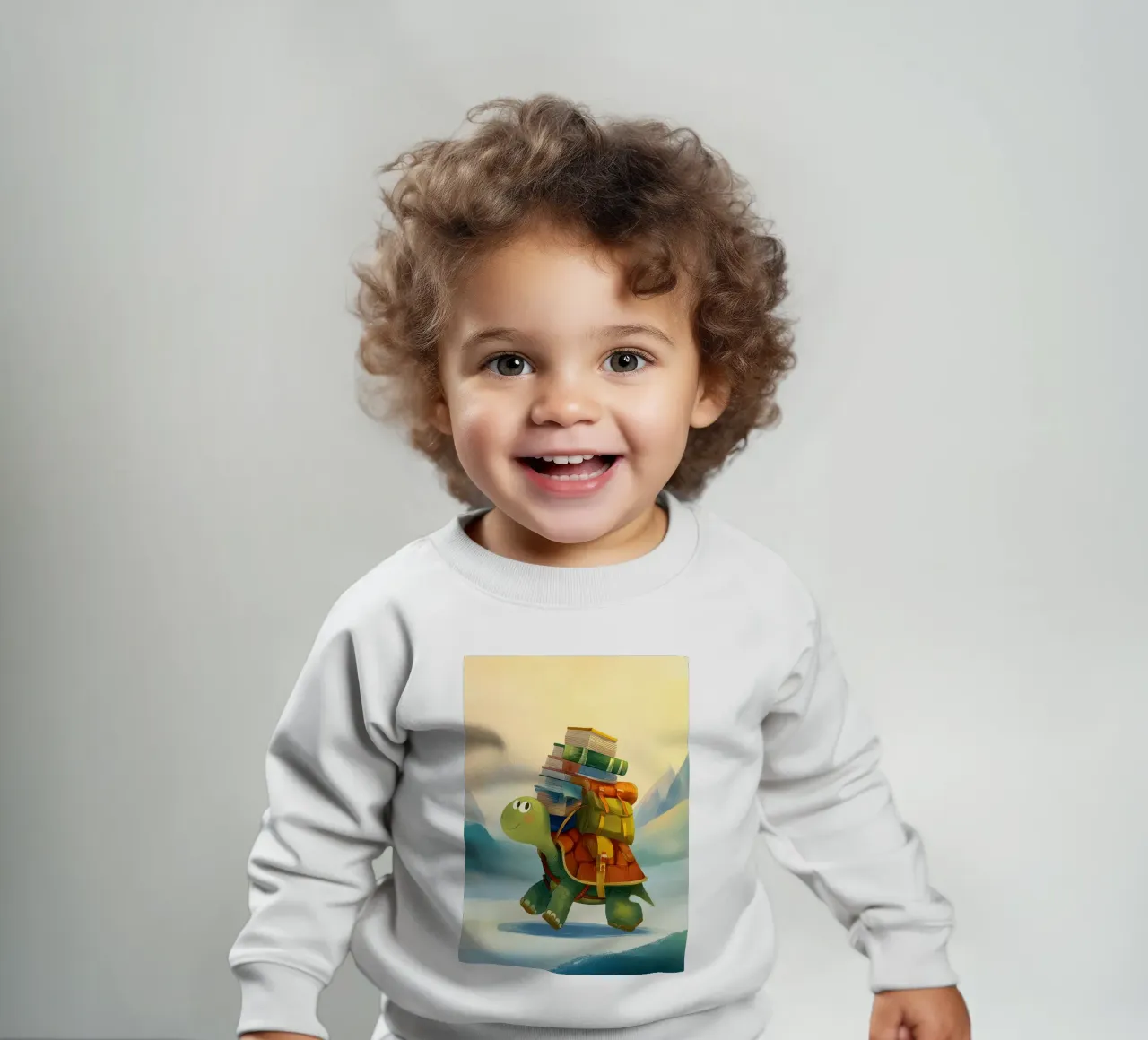 The Traveling Library Turtle felpa neonato da Kiara