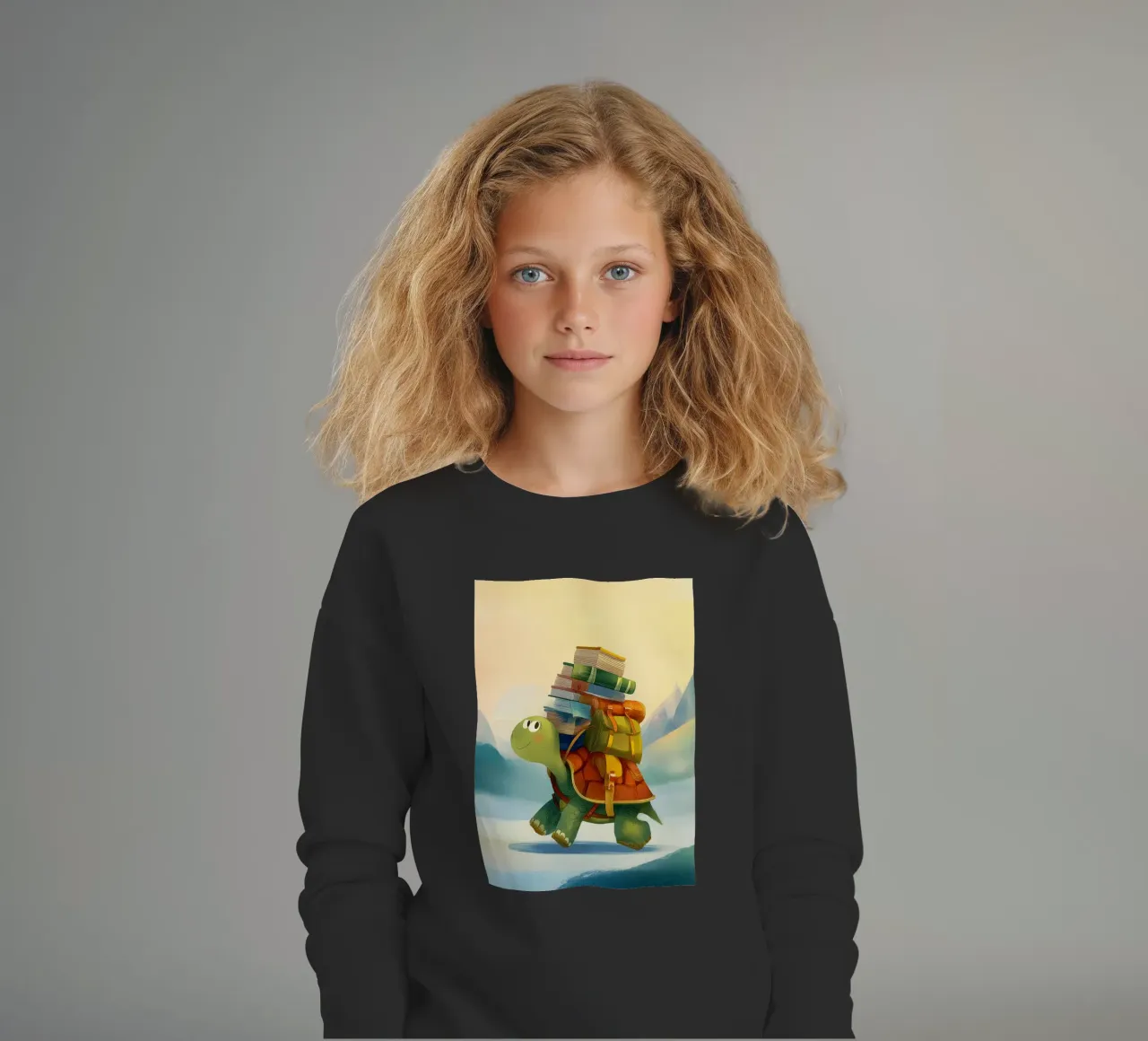 The Traveling Library Turtle felpa bambino da Kiara