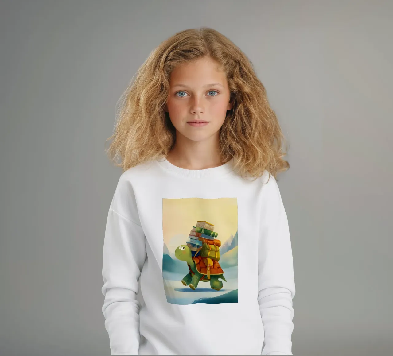 The Traveling Library Turtle felpa bambino da Kiara