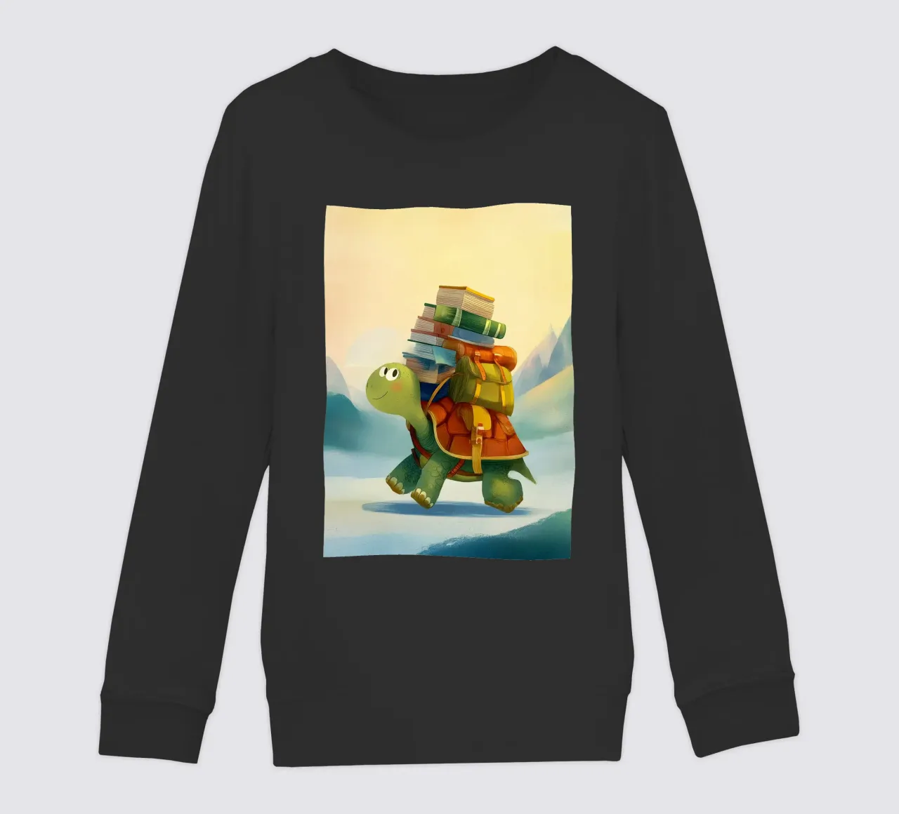 The Traveling Library Turtle felpa bambino da Kiara