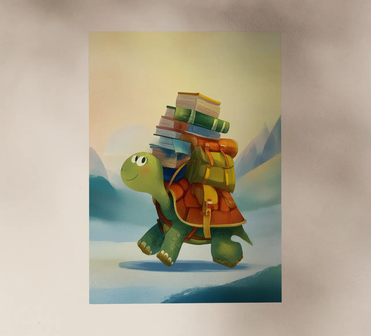 The Traveling Library Turtle pellicola backlit da Kiara