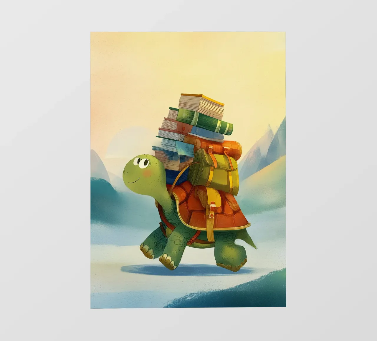 The Traveling Library Turtle pellicola backlit da Kiara