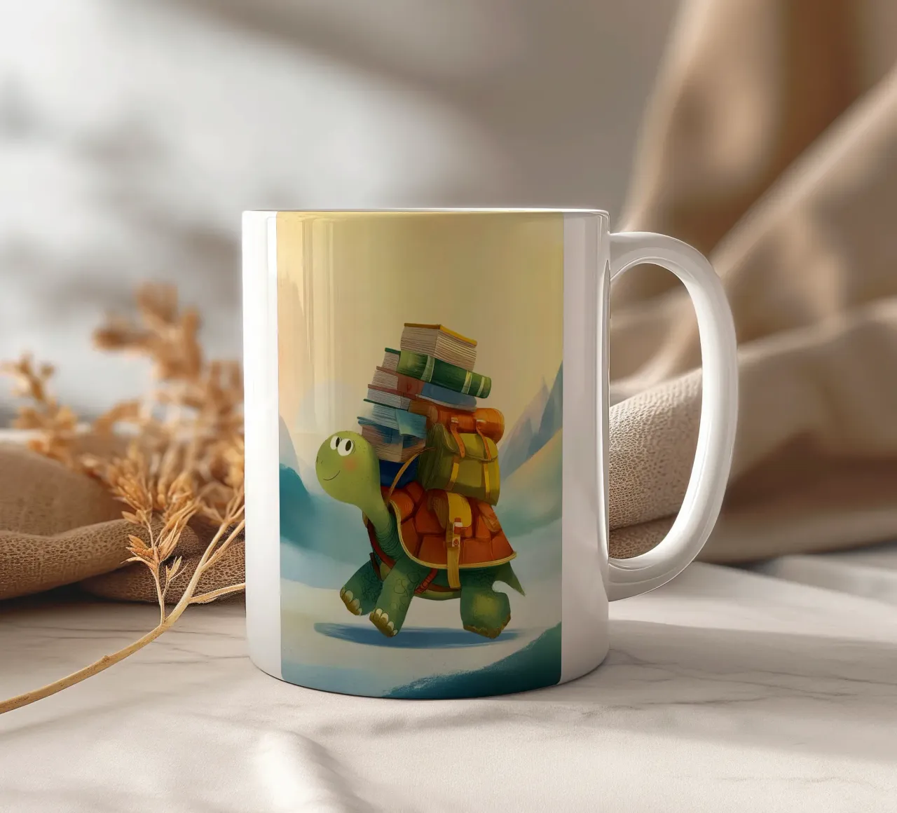 The Traveling Library Turtle tazza in ceramica da Kiara