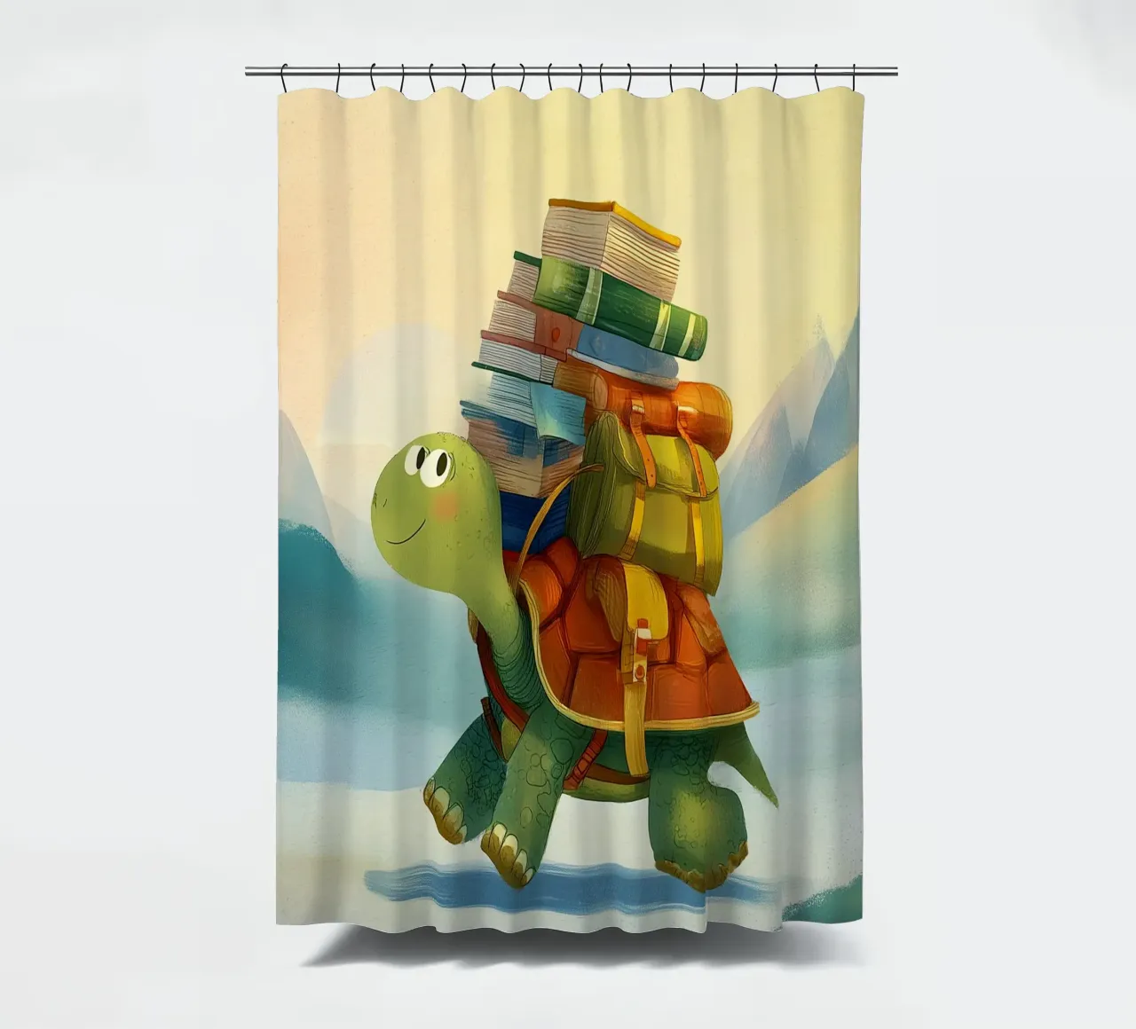 The Traveling Library Turtle tenda da doccia da Kiara