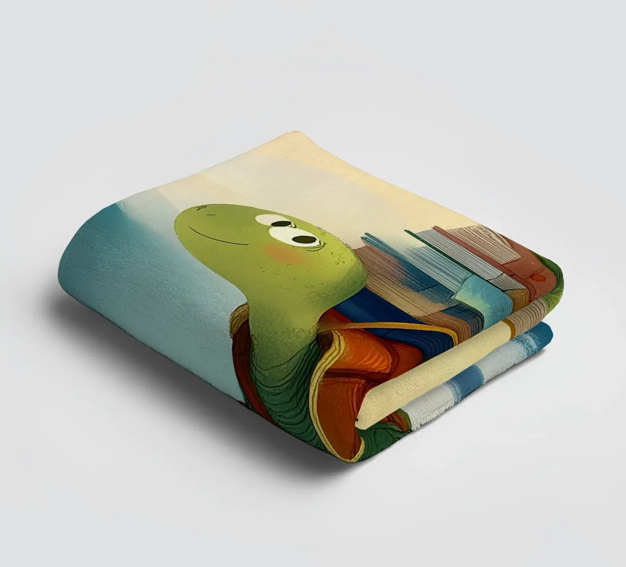 The Traveling Library Turtle asciugamano da bagno da Kiara