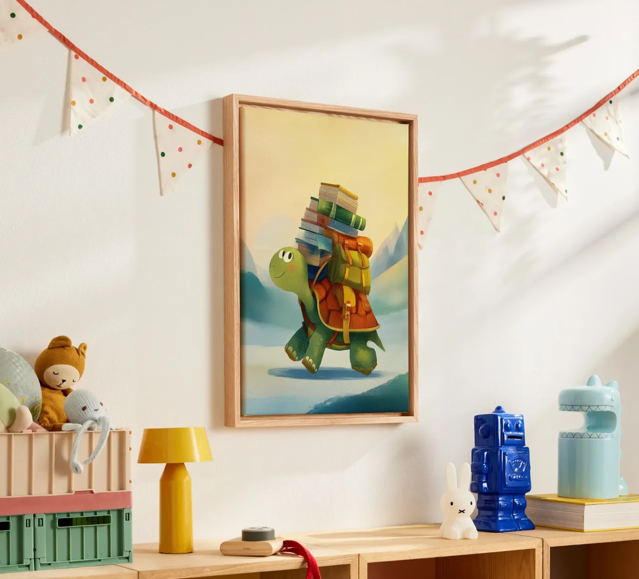 The Traveling Library Turtle tela da Kiara