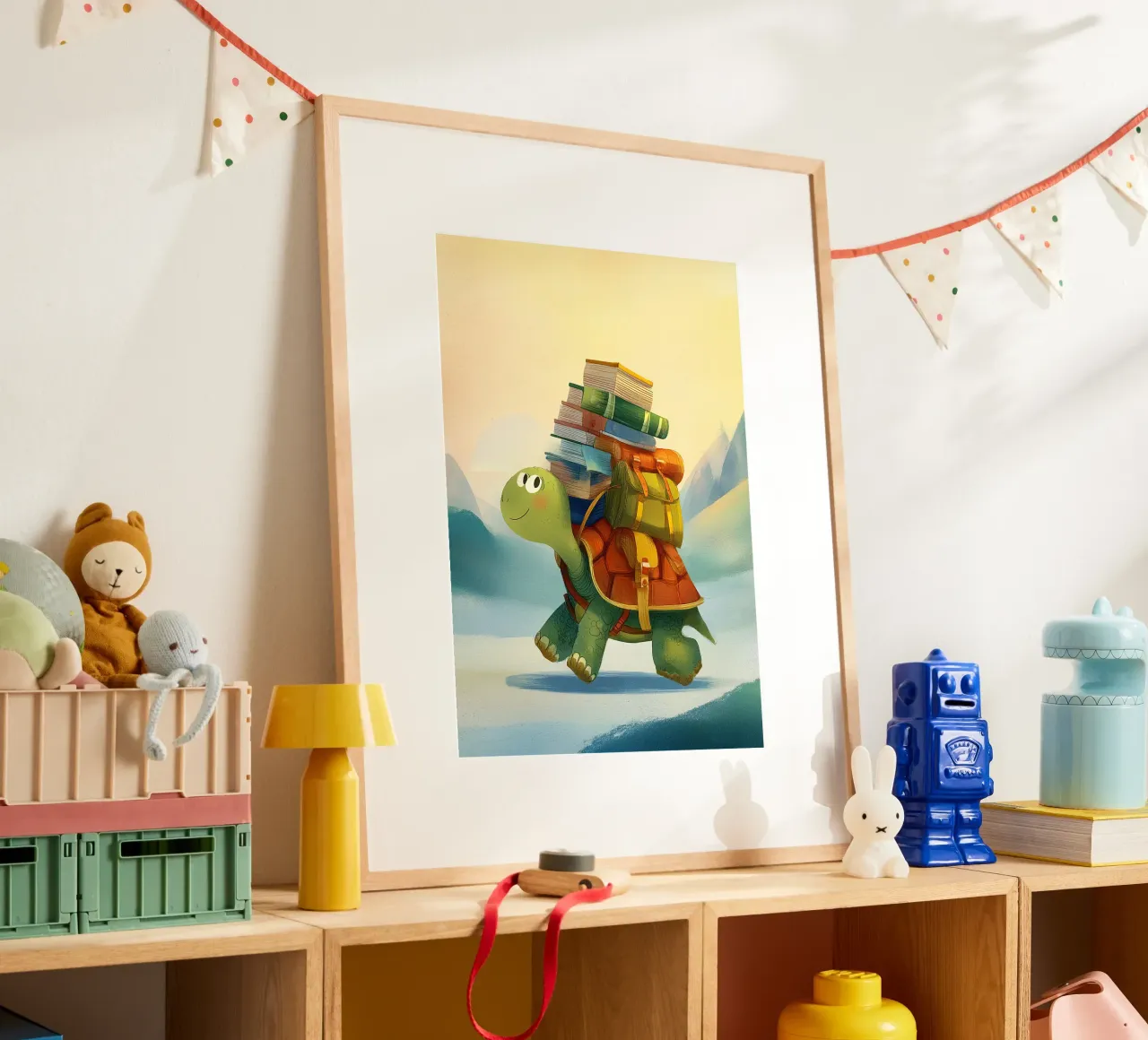 The Traveling Library Turtle poster da Kiara