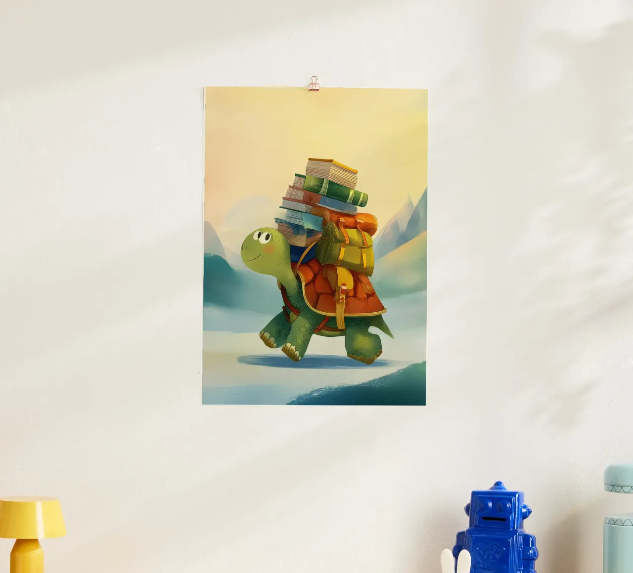 The Traveling Library Turtle poster da Kiara