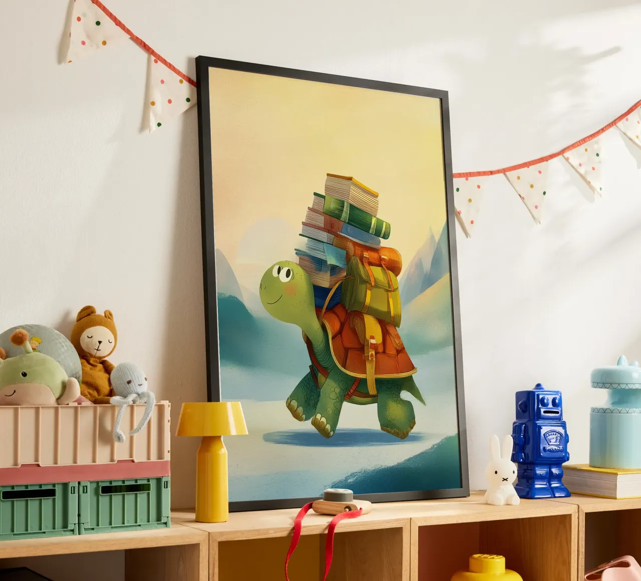 The Traveling Library Turtle poster da Kiara