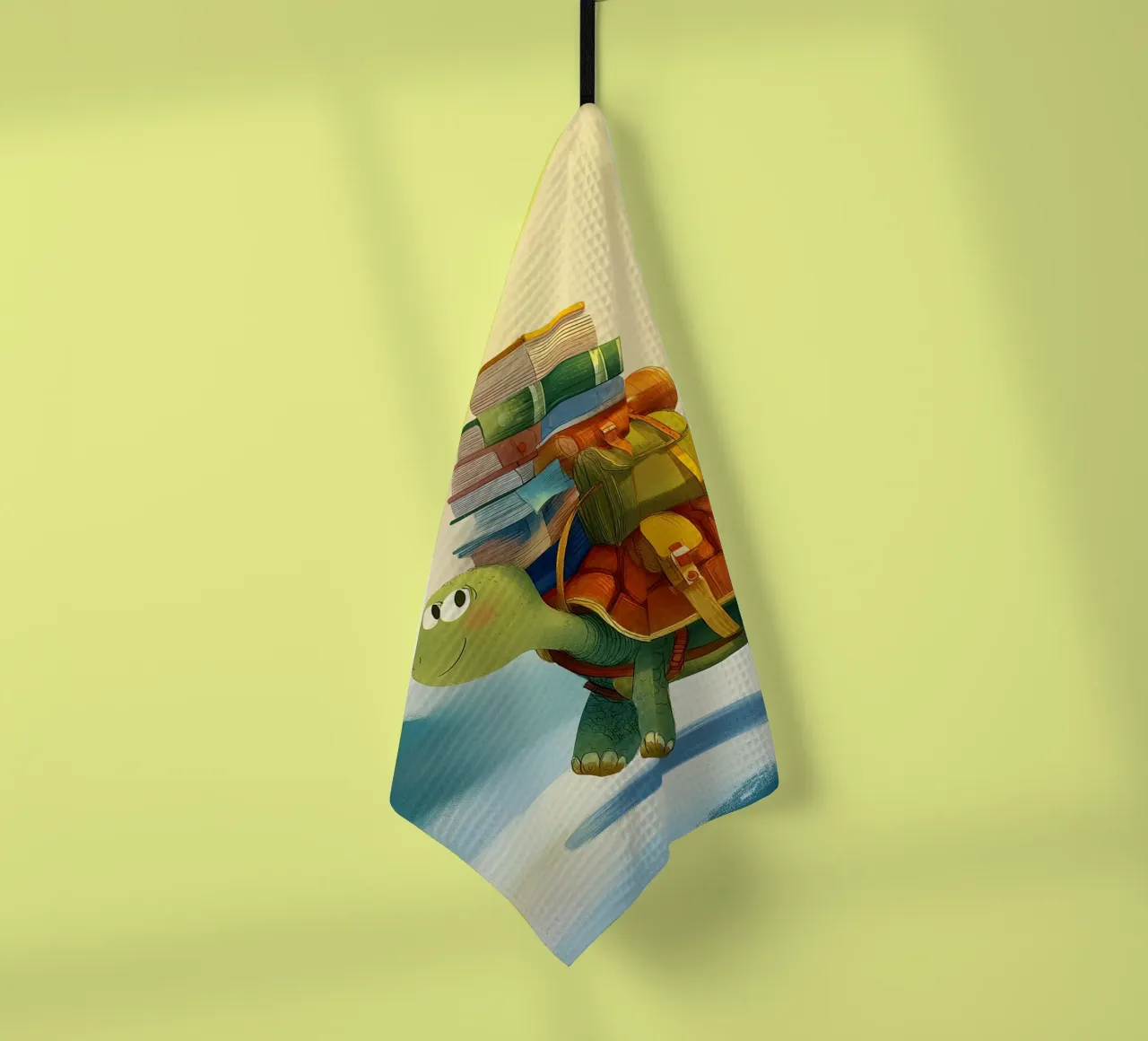 The Traveling Library Turtle torchon de Kiara