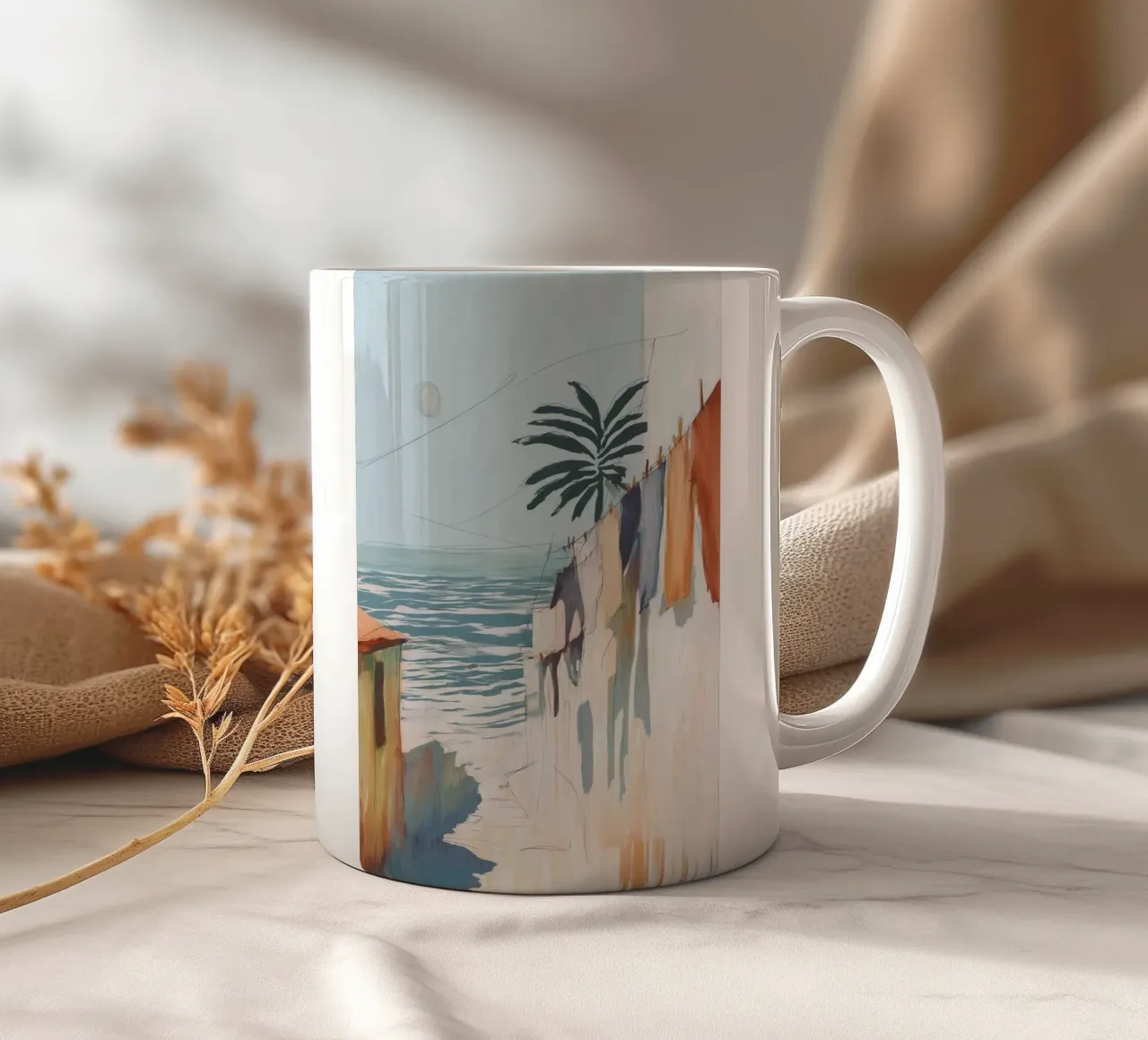Dreams Hung to Dry tazza in ceramica da Luca