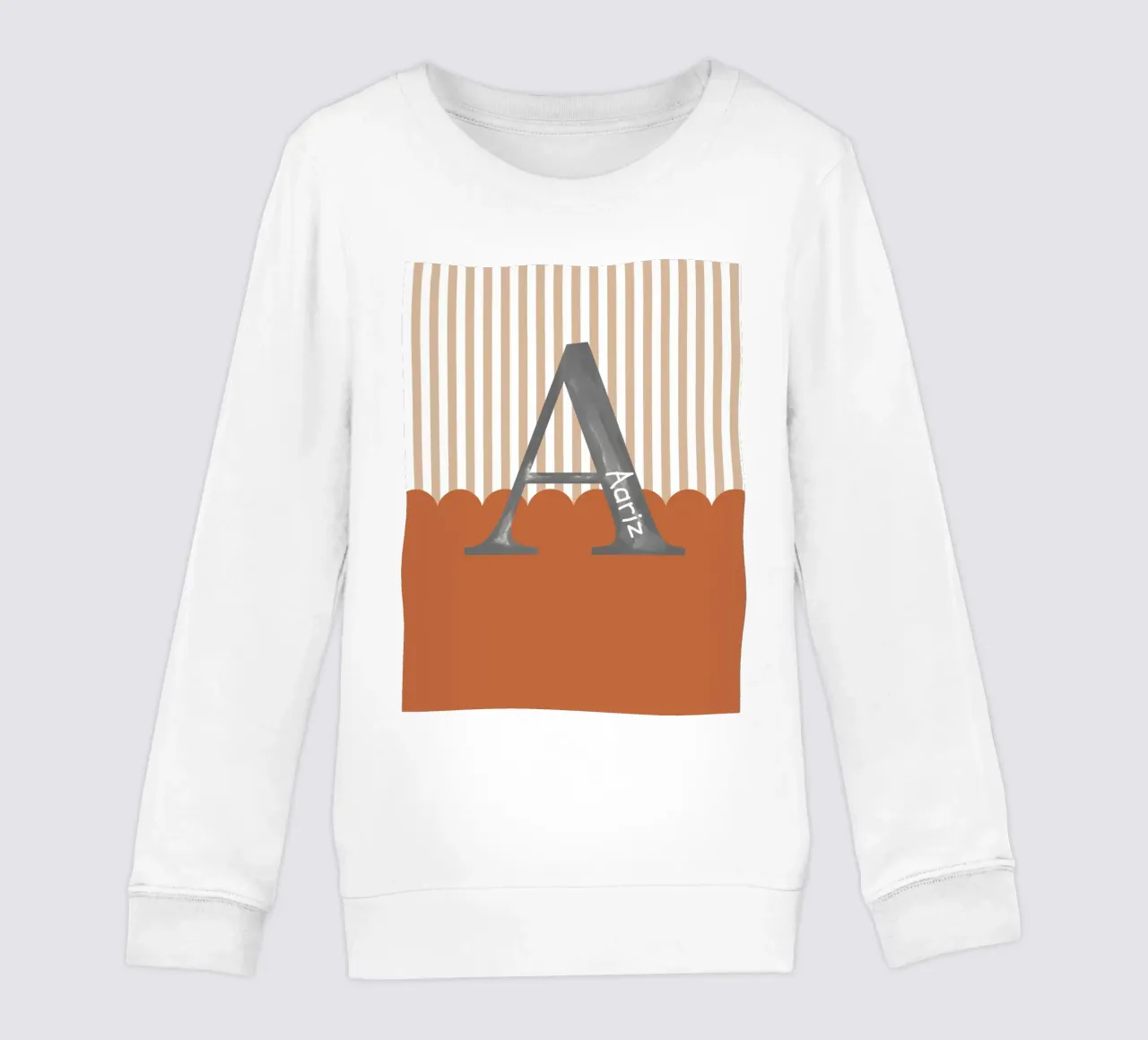 Make It Yours - Individueller Name, Zitat & Hintergrundkunst Kinder Sweatshirt von Doodle Dreams Art