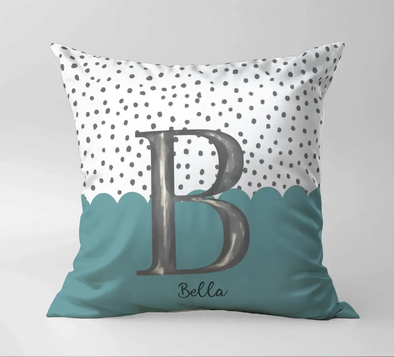 Make It Yours – Custom Name, Quote & Background Art decorative cushion by Doodle Dreams Art