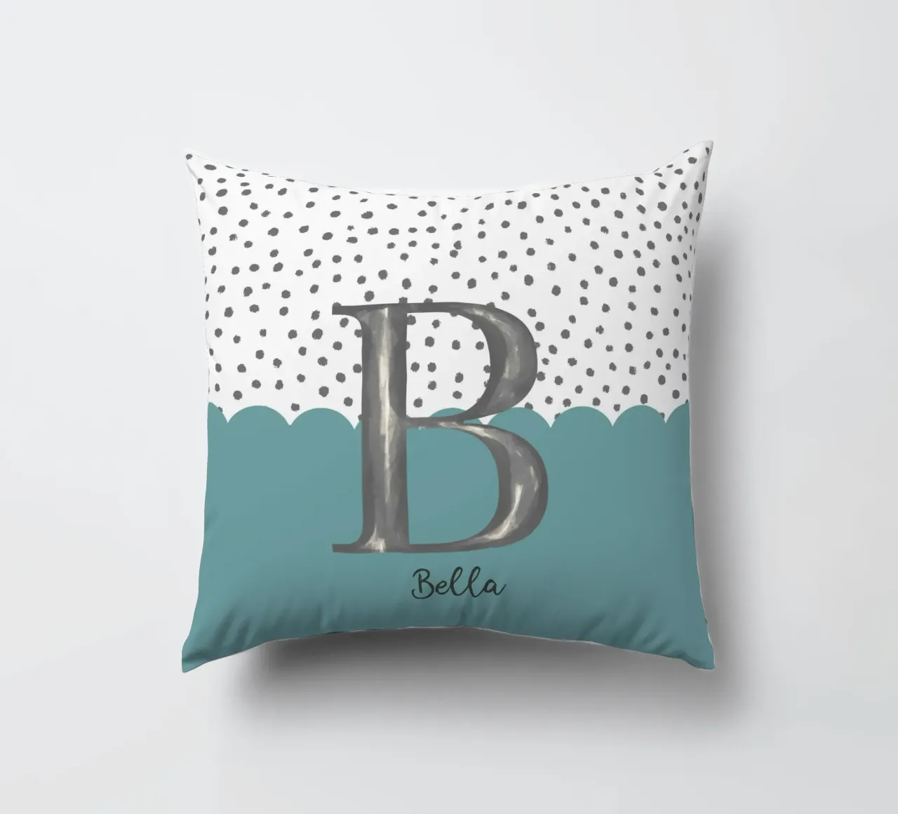 Make It Yours – Custom Name, Quote & Background Art decorative cushion by Doodle Dreams Art