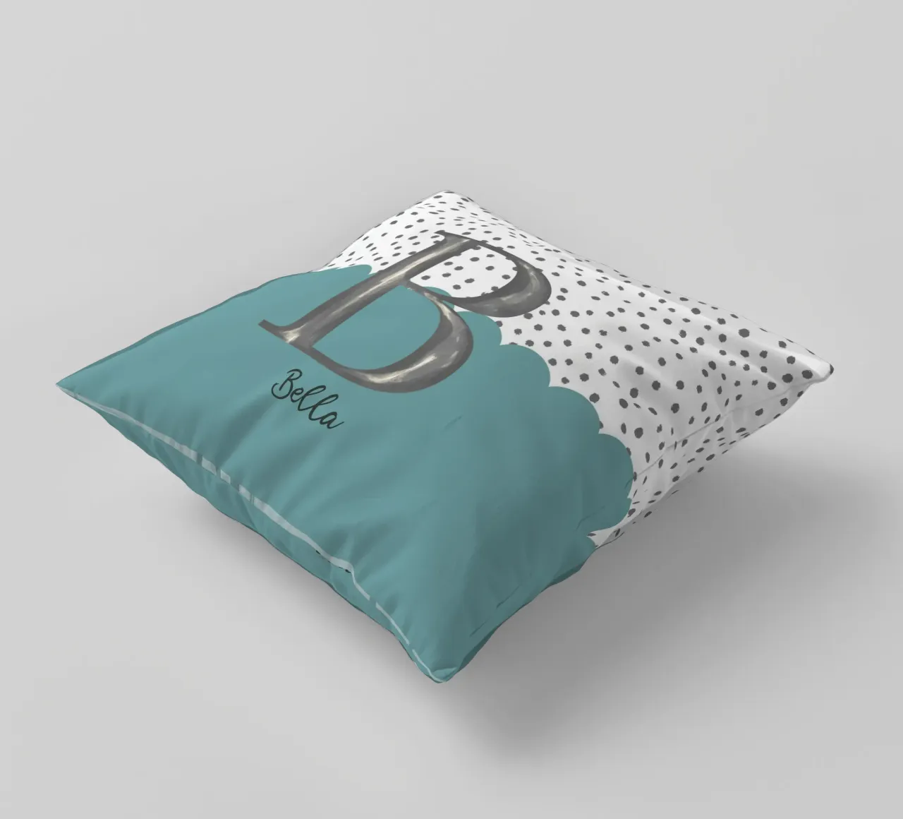 Make It Yours – Custom Name, Quote & Background Art decorative cushion by Doodle Dreams Art