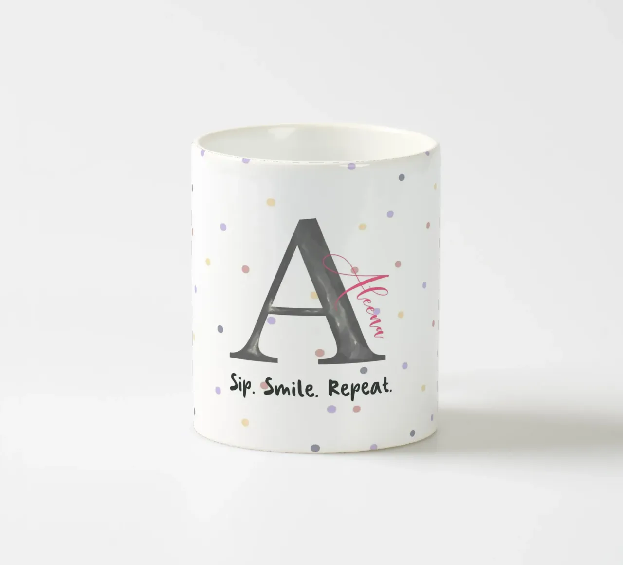 Make It Yours – Custom Name, Quote & Background Art ceramic mug by Doodle Dreams Art