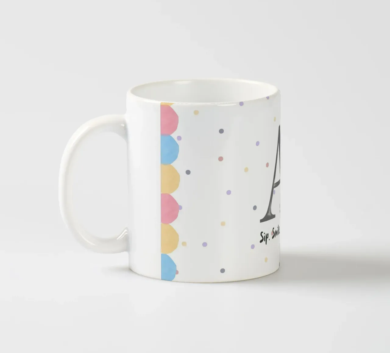 Make It Yours – Custom Name, Quote & Background Art ceramic mug by Doodle Dreams Art