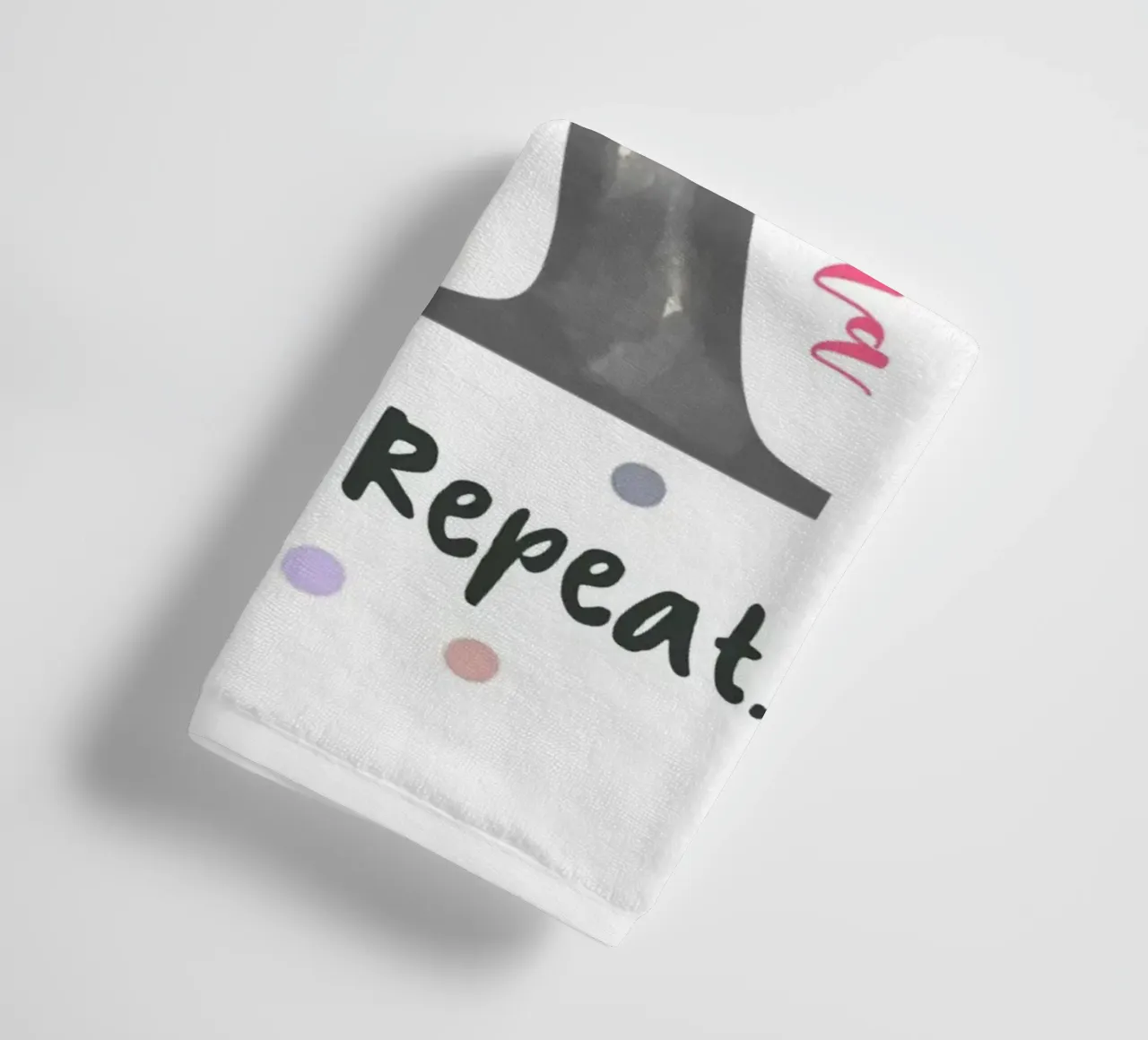 Make It Yours – Custom Name, Quote & Background Art towel by Doodle Dreams Art