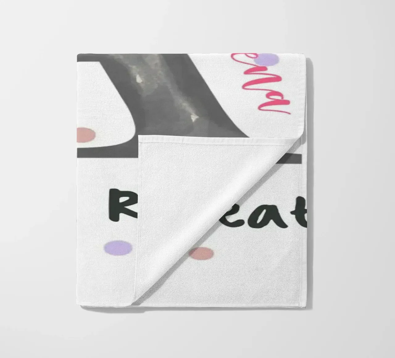 Make It Yours – Custom Name, Quote & Background Art beach towel by Doodle Dreams Art