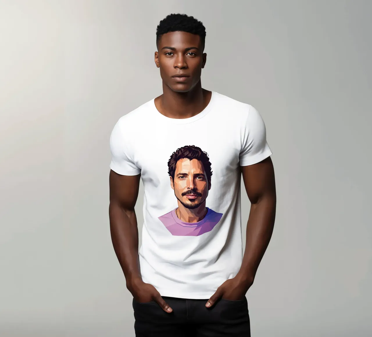 Chris Cornell Low poly t-shirt da Low Profile