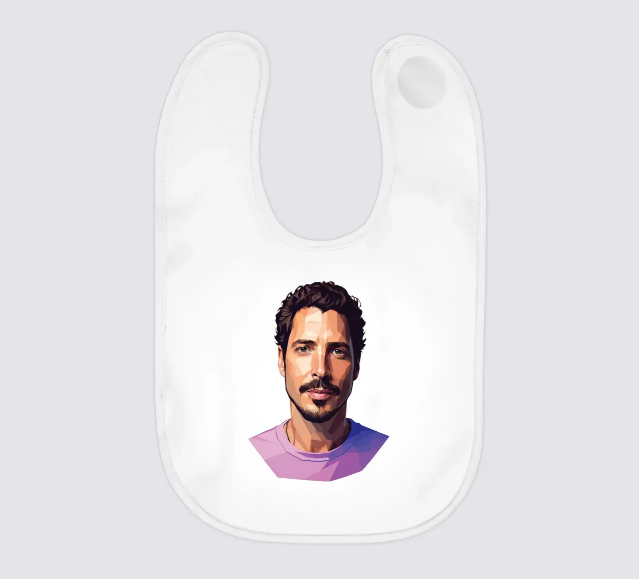 Chris Cornell Low poly bavaglino da Low Profile
