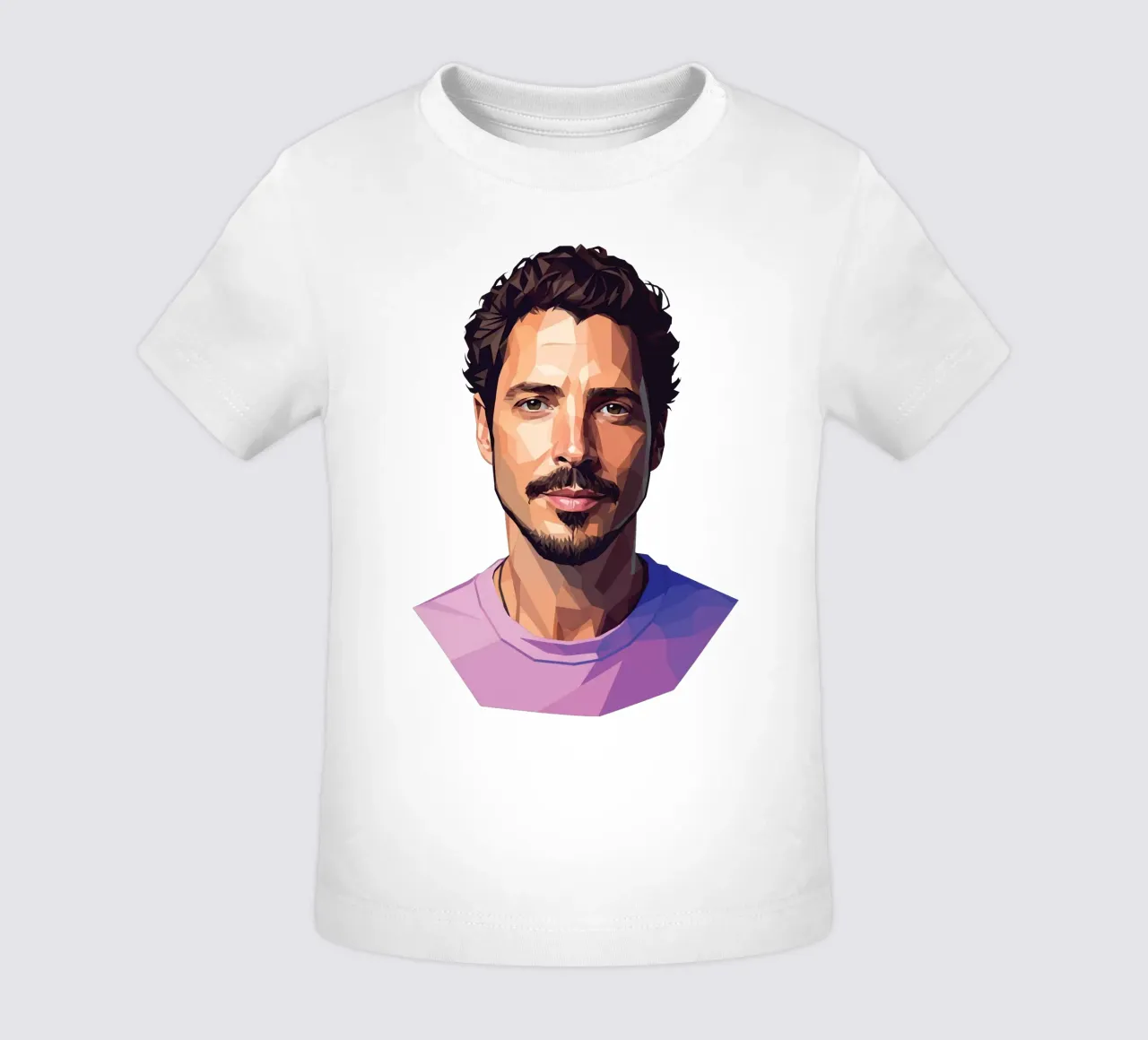 Chris Cornell Low poly maglietta neonato da Low Profile