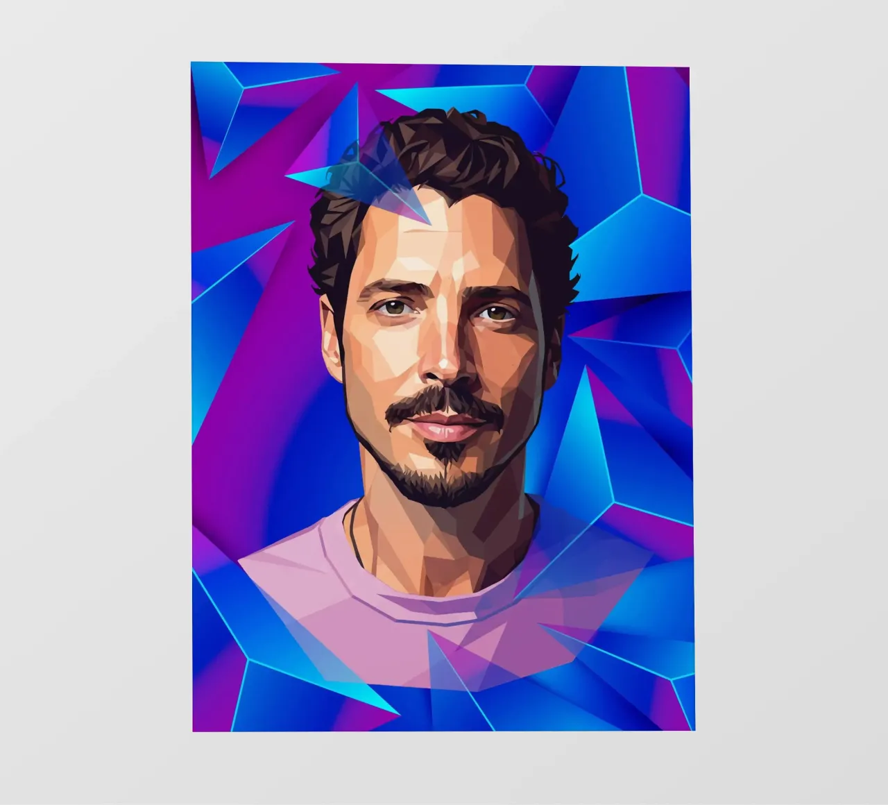 Chris Cornell Low poly pellicola backlit da Low Profile