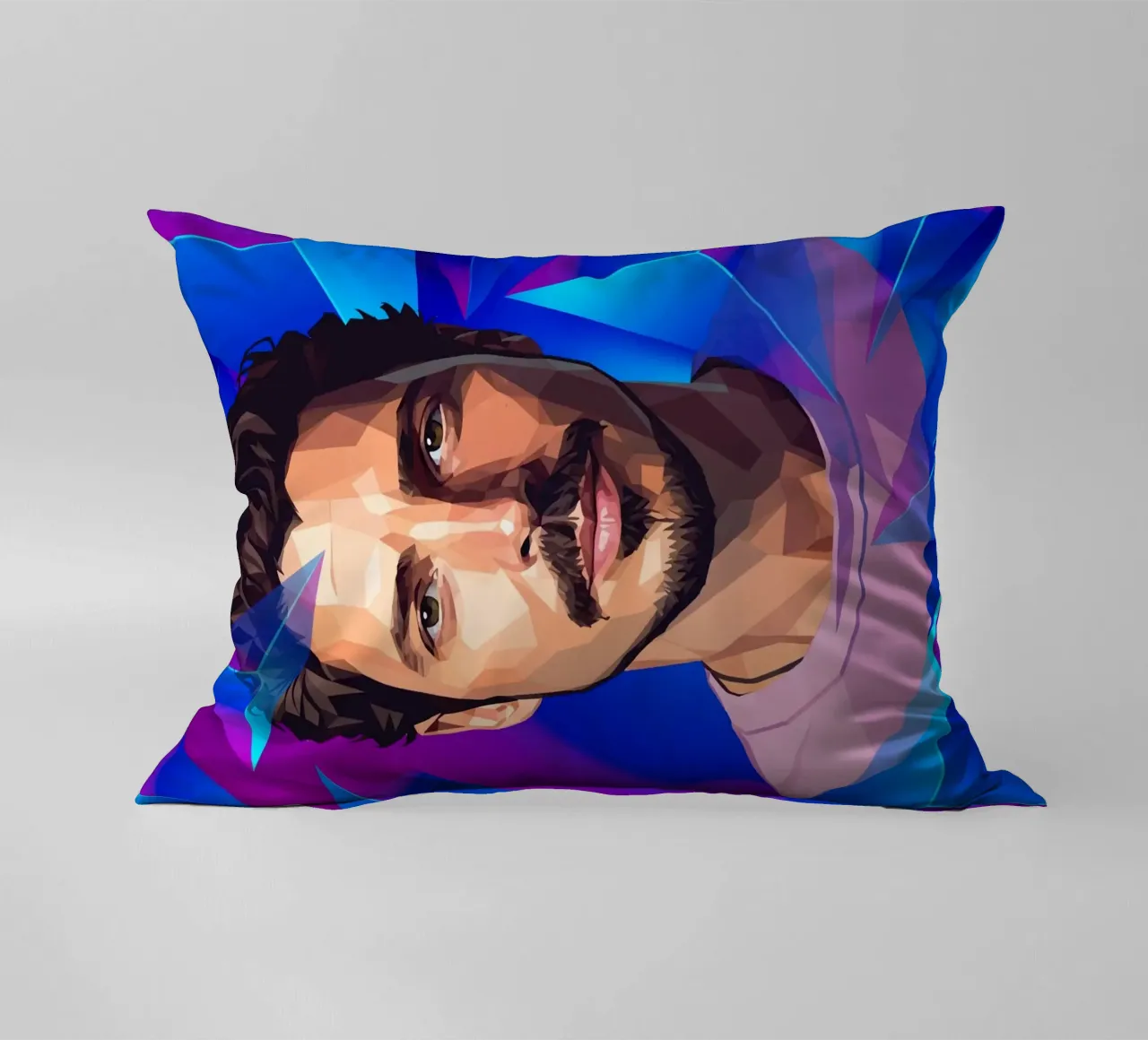 Chris Cornell Low poly cuscino da Low Profile