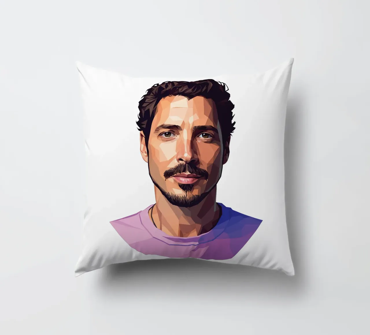 Chris Cornell Low poly cuscino da Low Profile