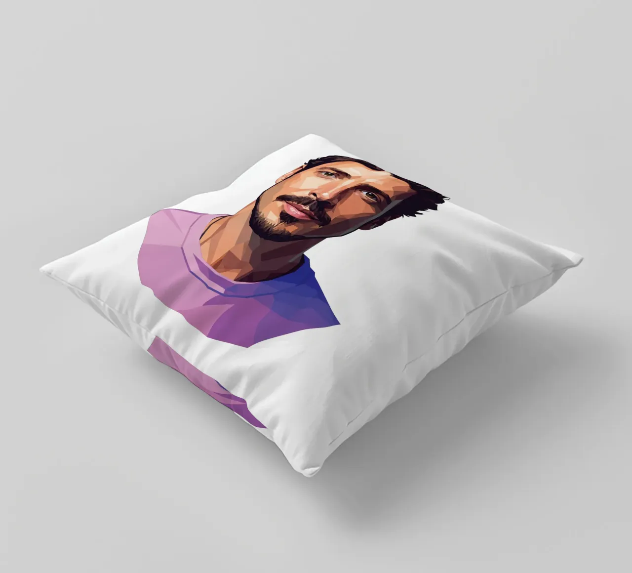 Chris Cornell Low poly cuscino da Low Profile
