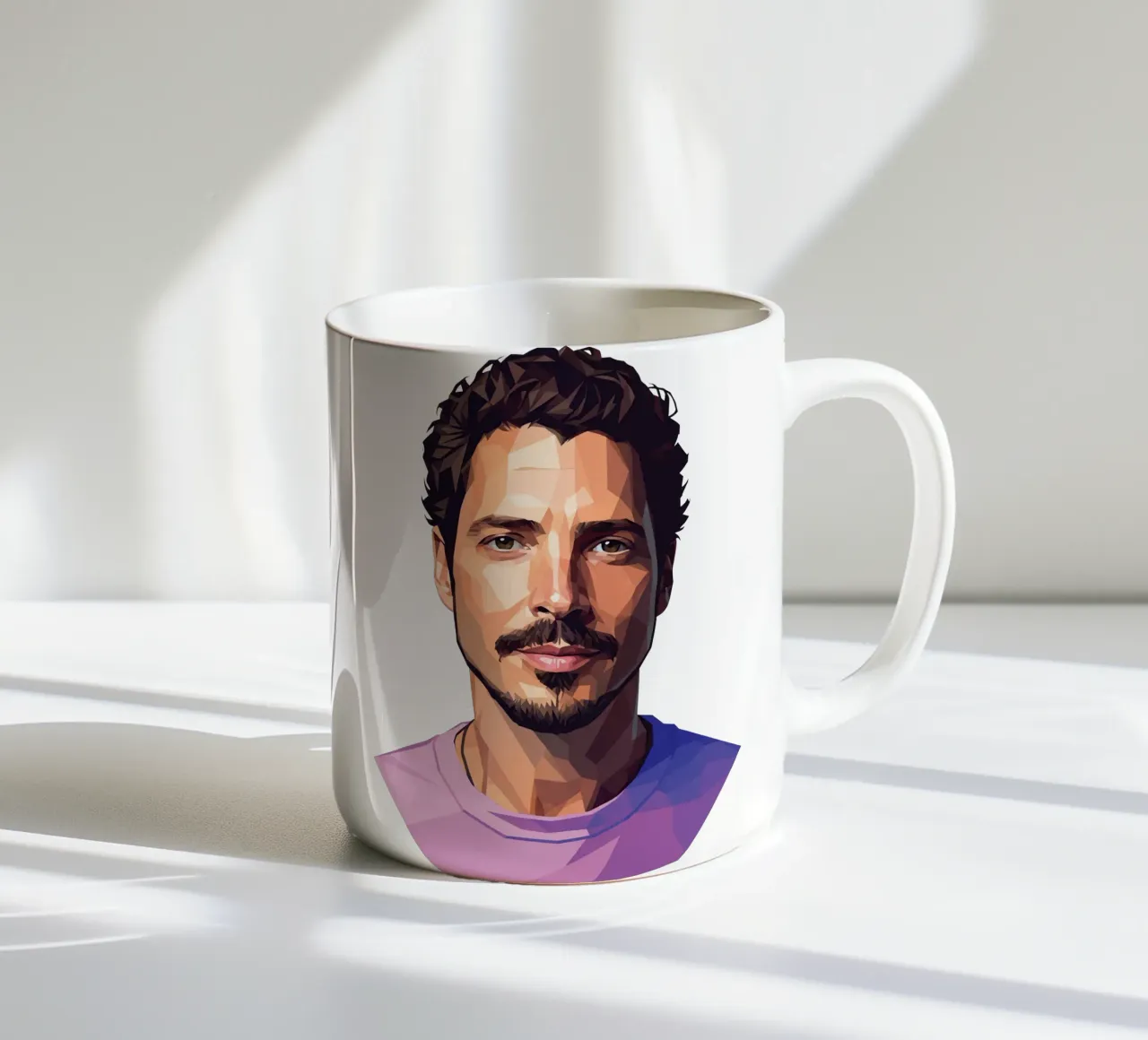 Chris Cornell Low poly tazza in ceramica da Low Profile
