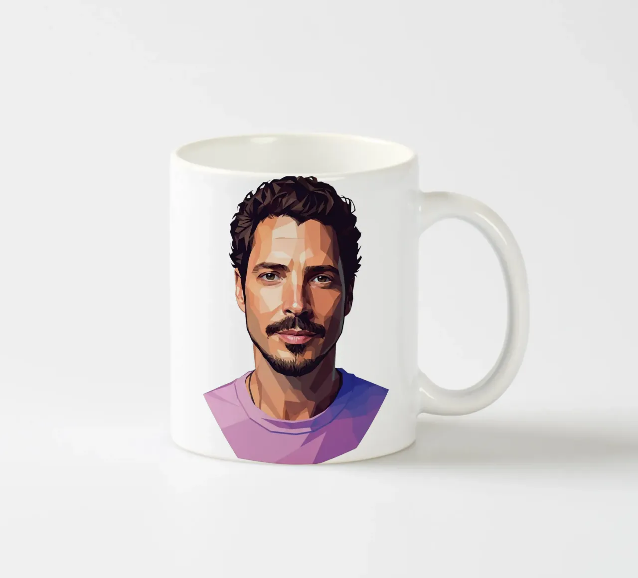 Chris Cornell Low poly tazza in ceramica da Low Profile
